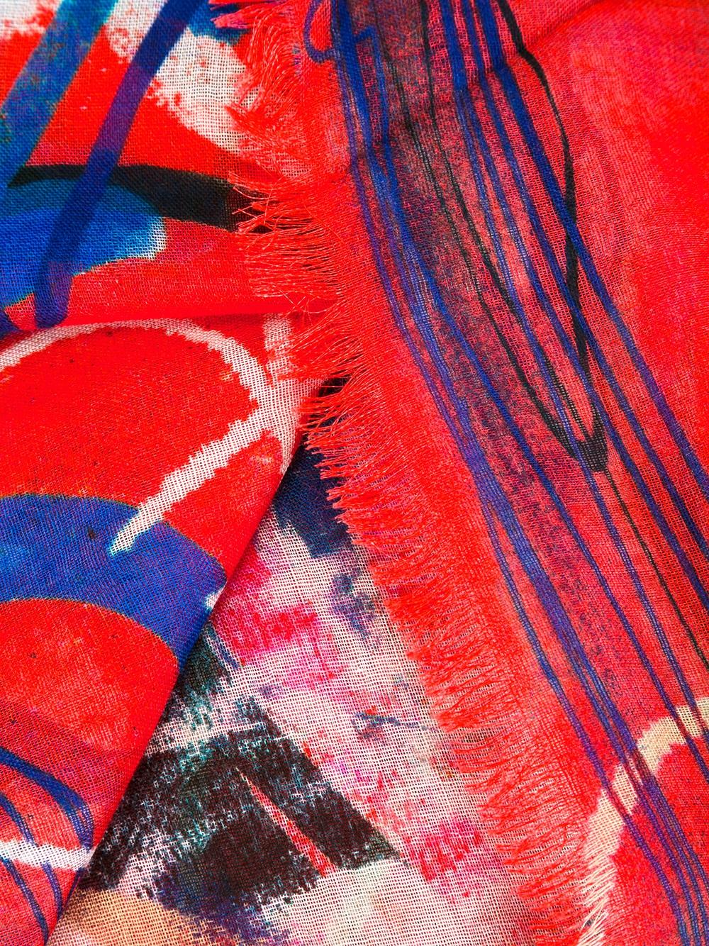 illustrative print scarf 