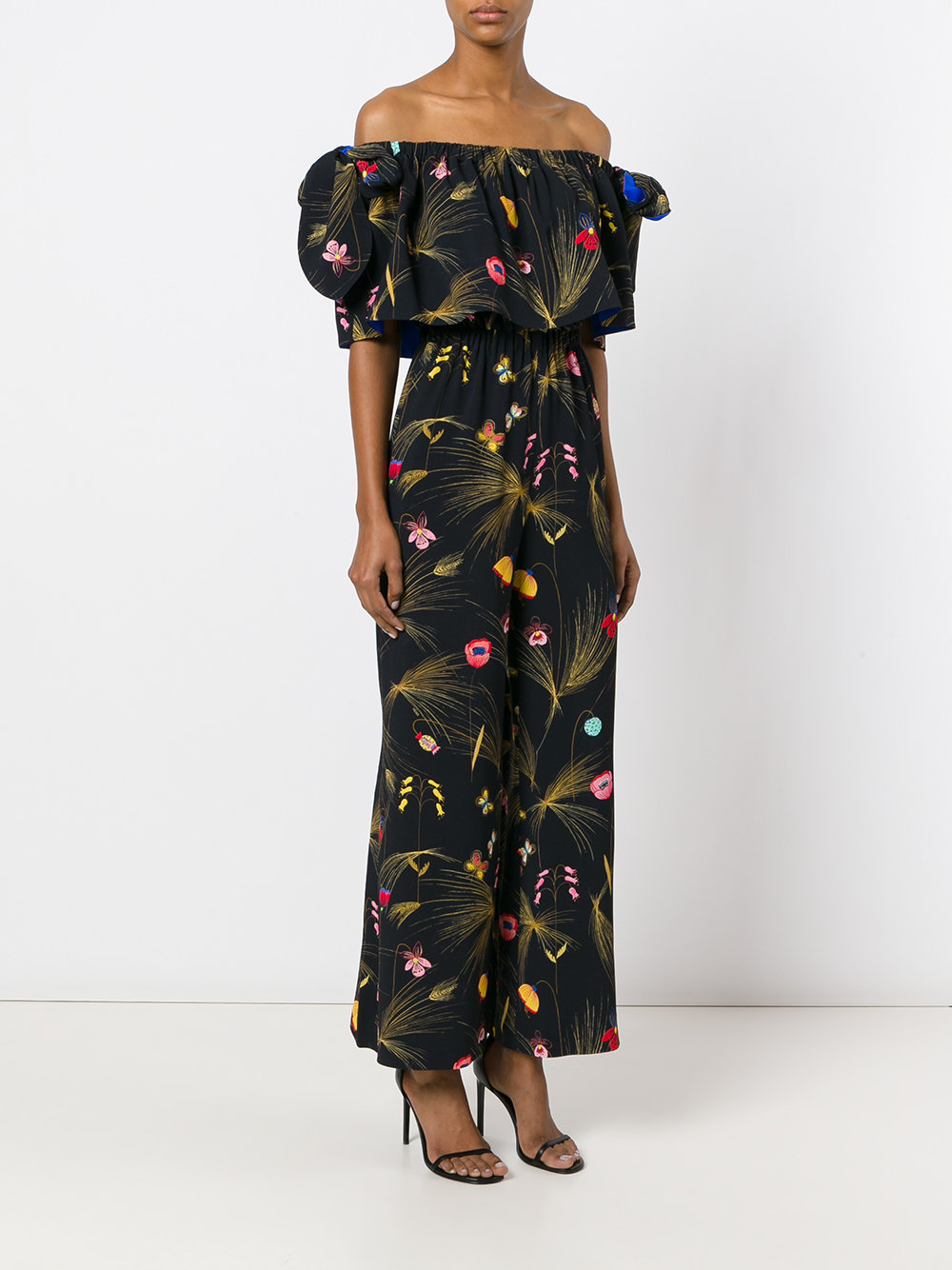 all-over floral print jumpsuit