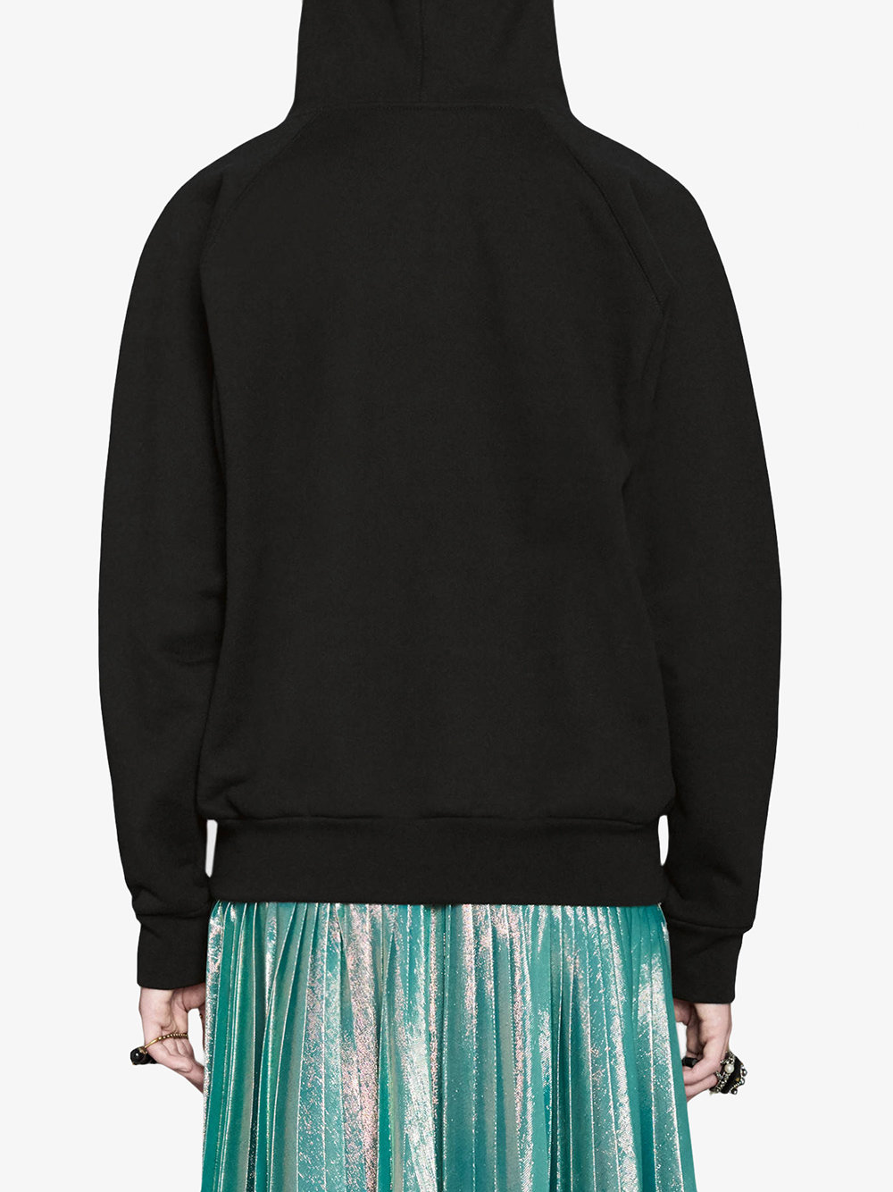 embroidered hooded sweatshirt