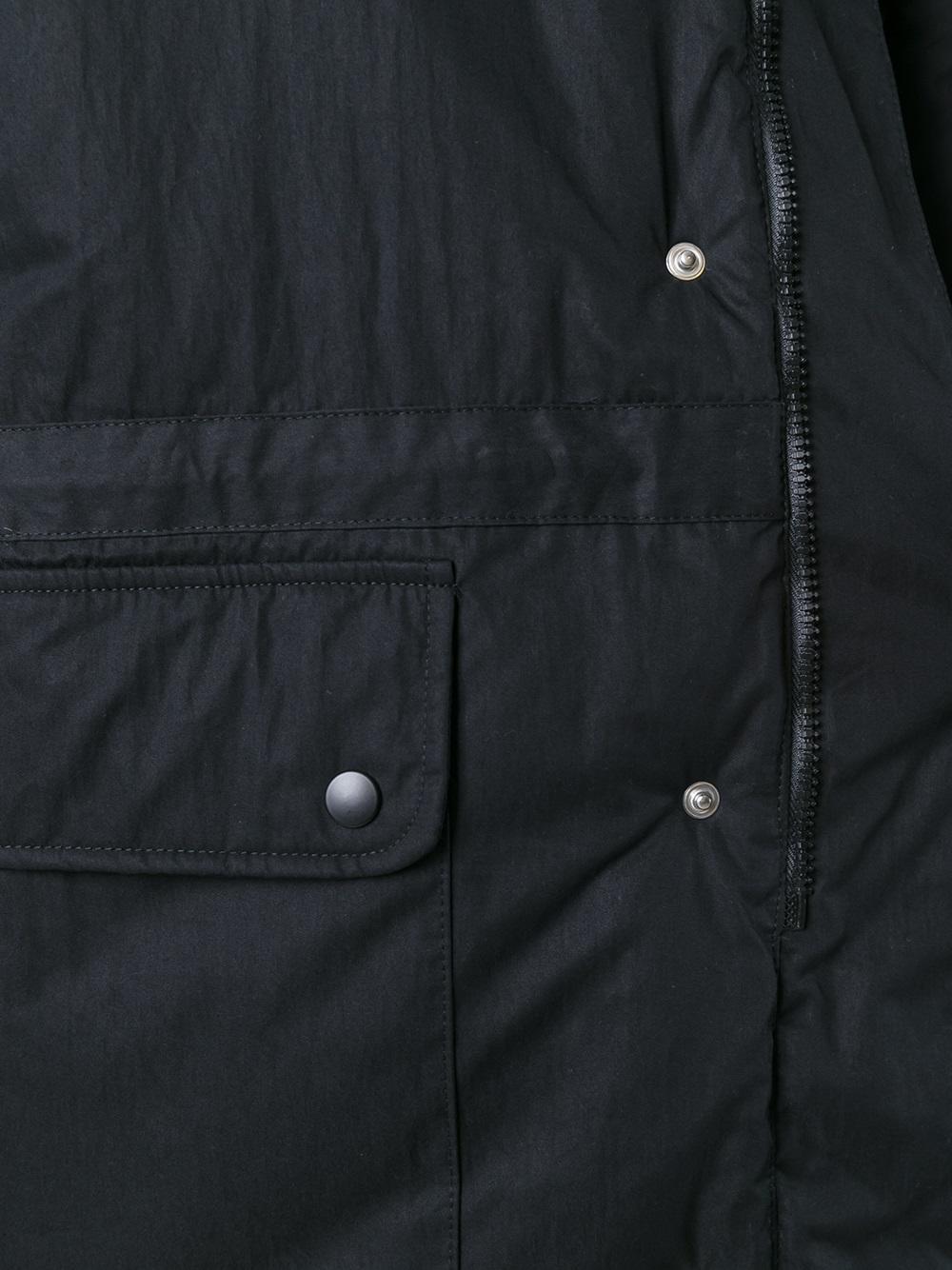 hooded padded parka coat