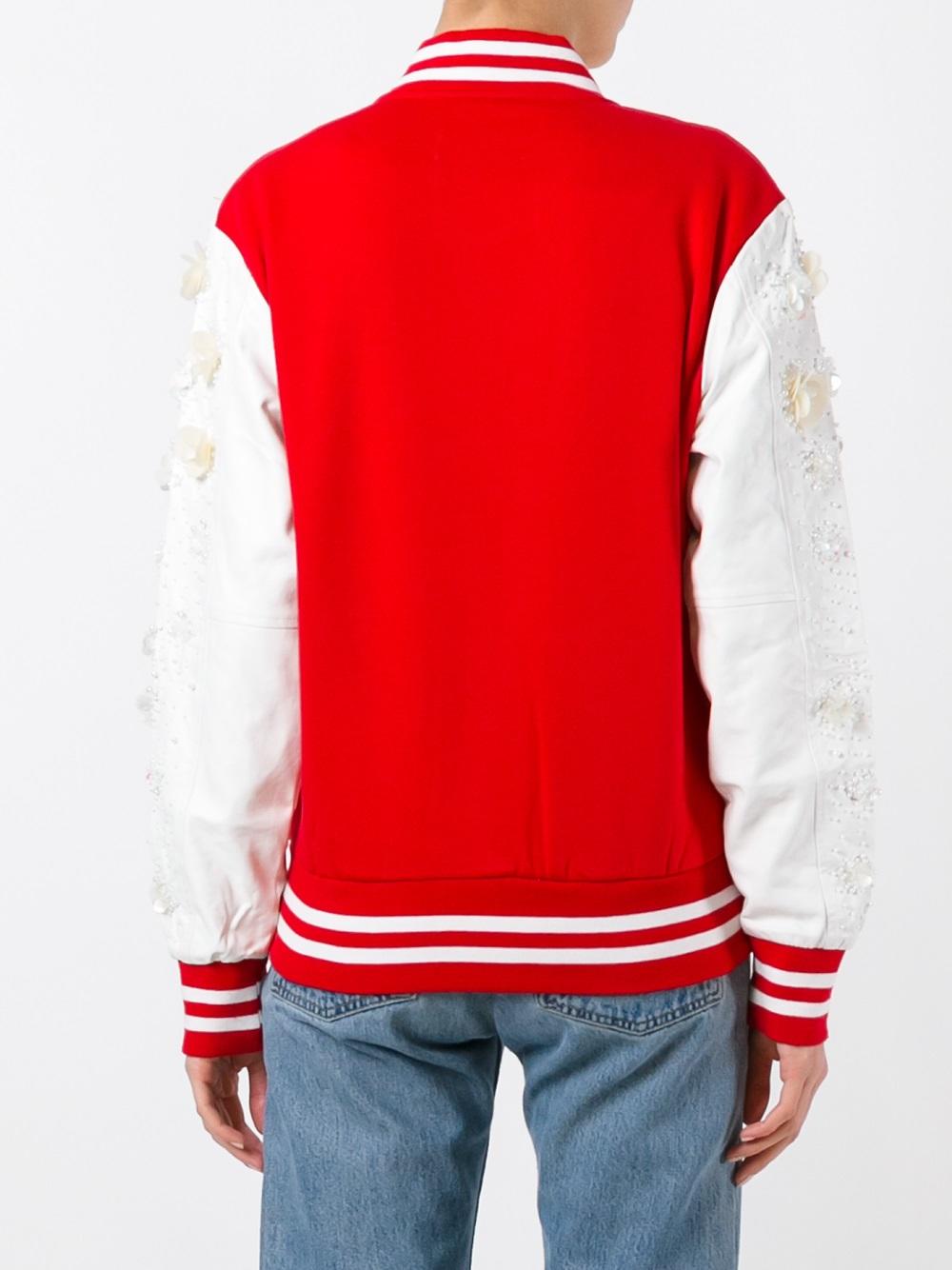 embellished varsity jacket 