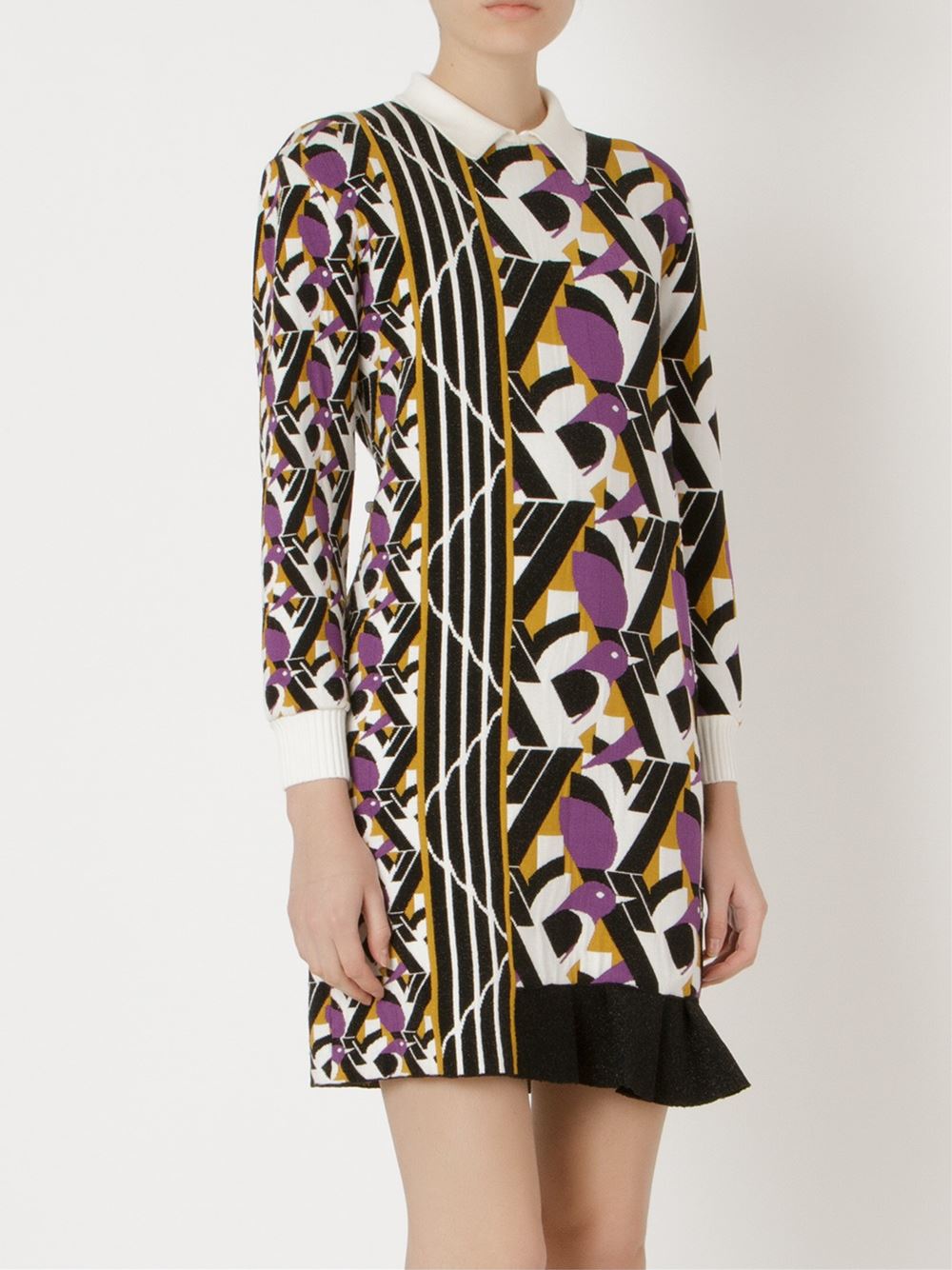 asymmetric knit dress
