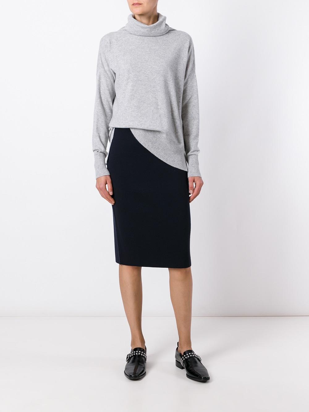 straight knit skirt