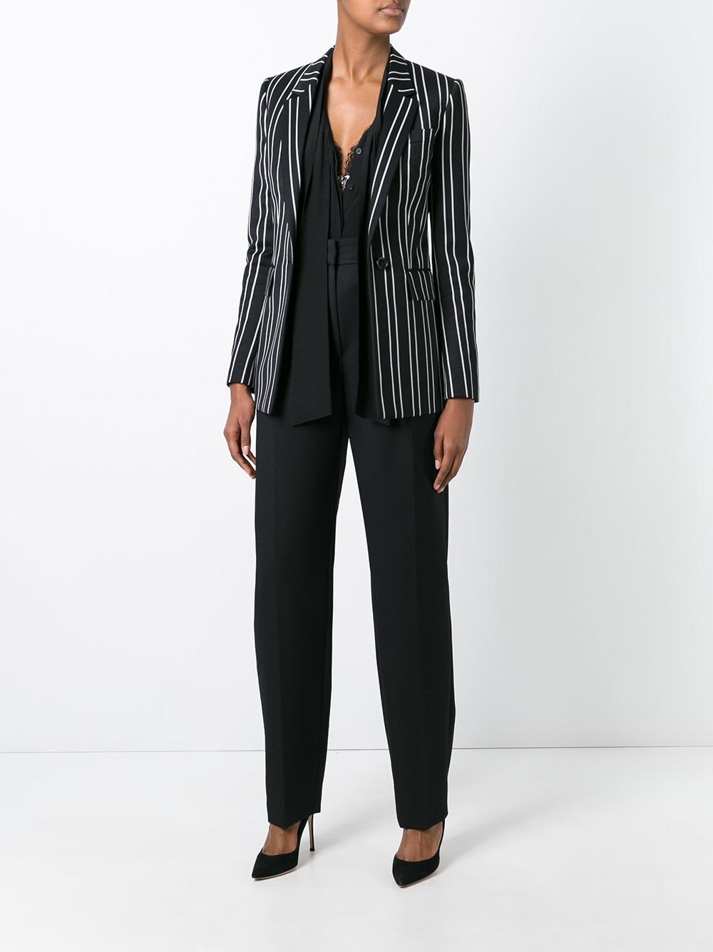 high-rise pleated trousers