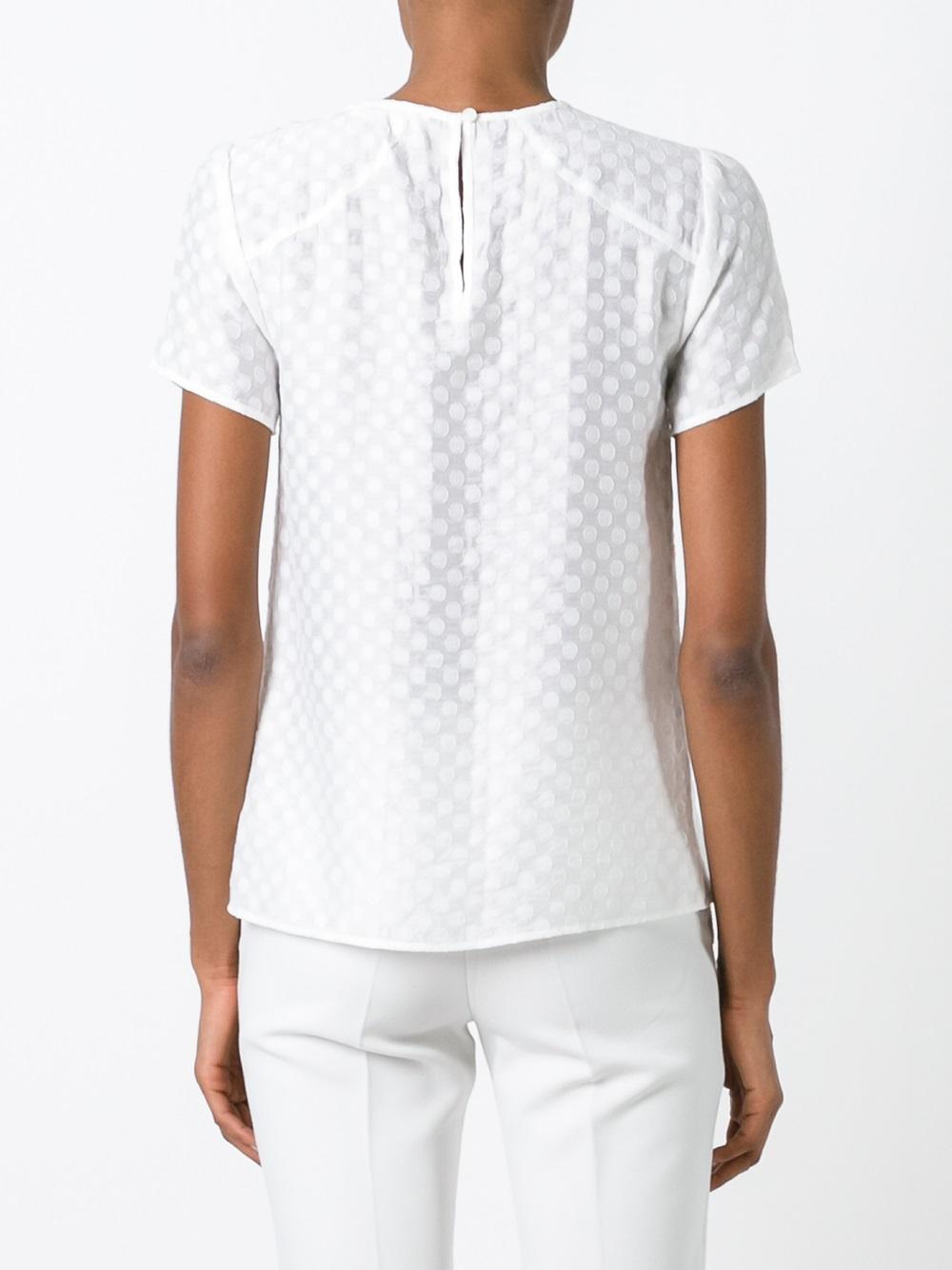 structured shoulders blouse