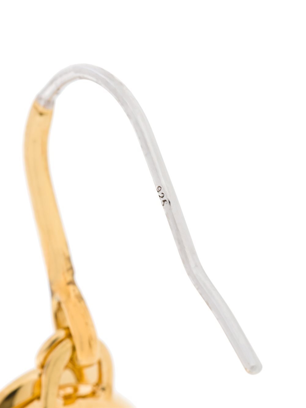 logo drop earrings