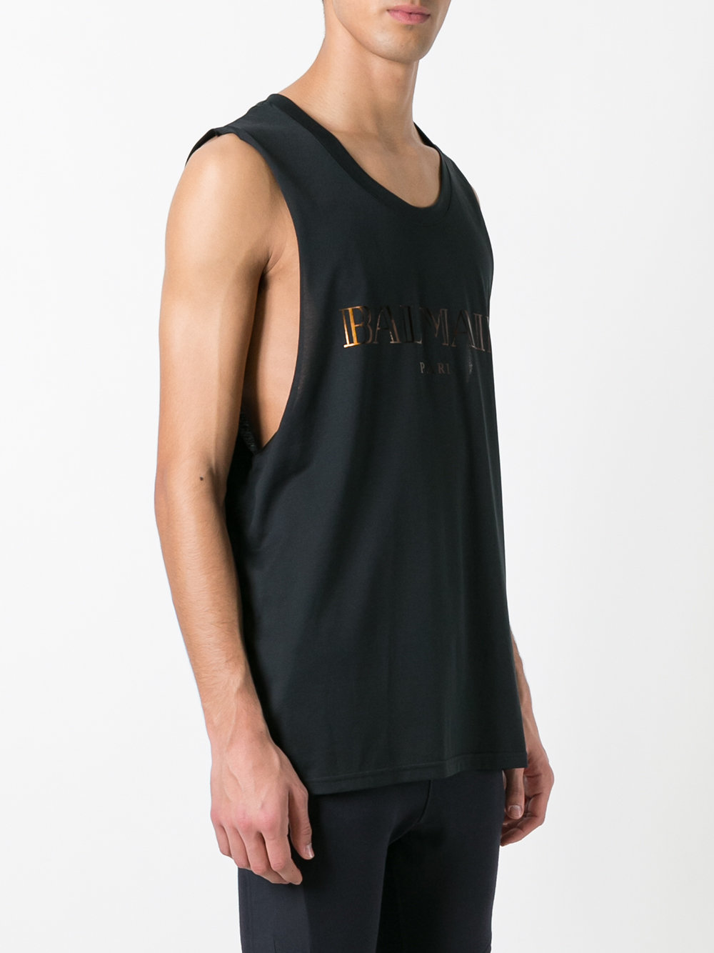 Mylar logo tank top