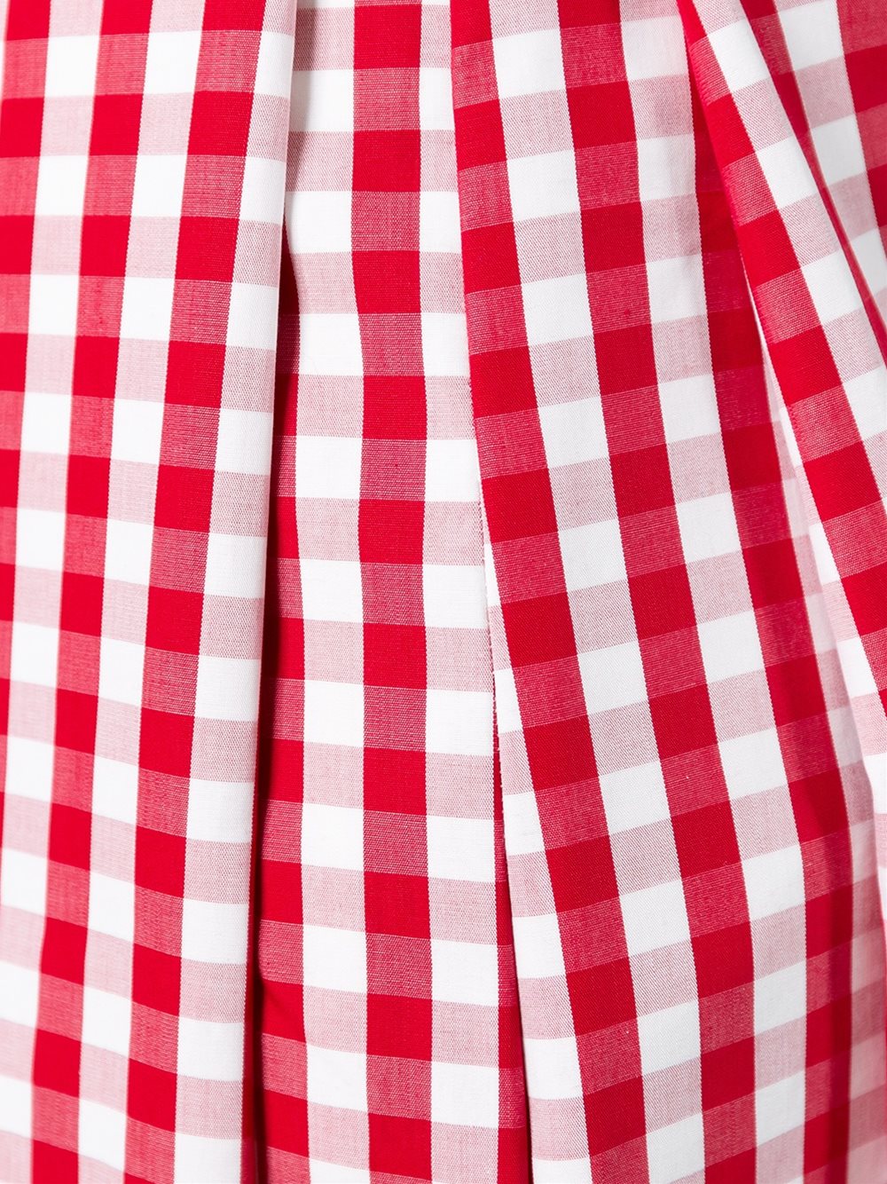 gingham wide leg trousers