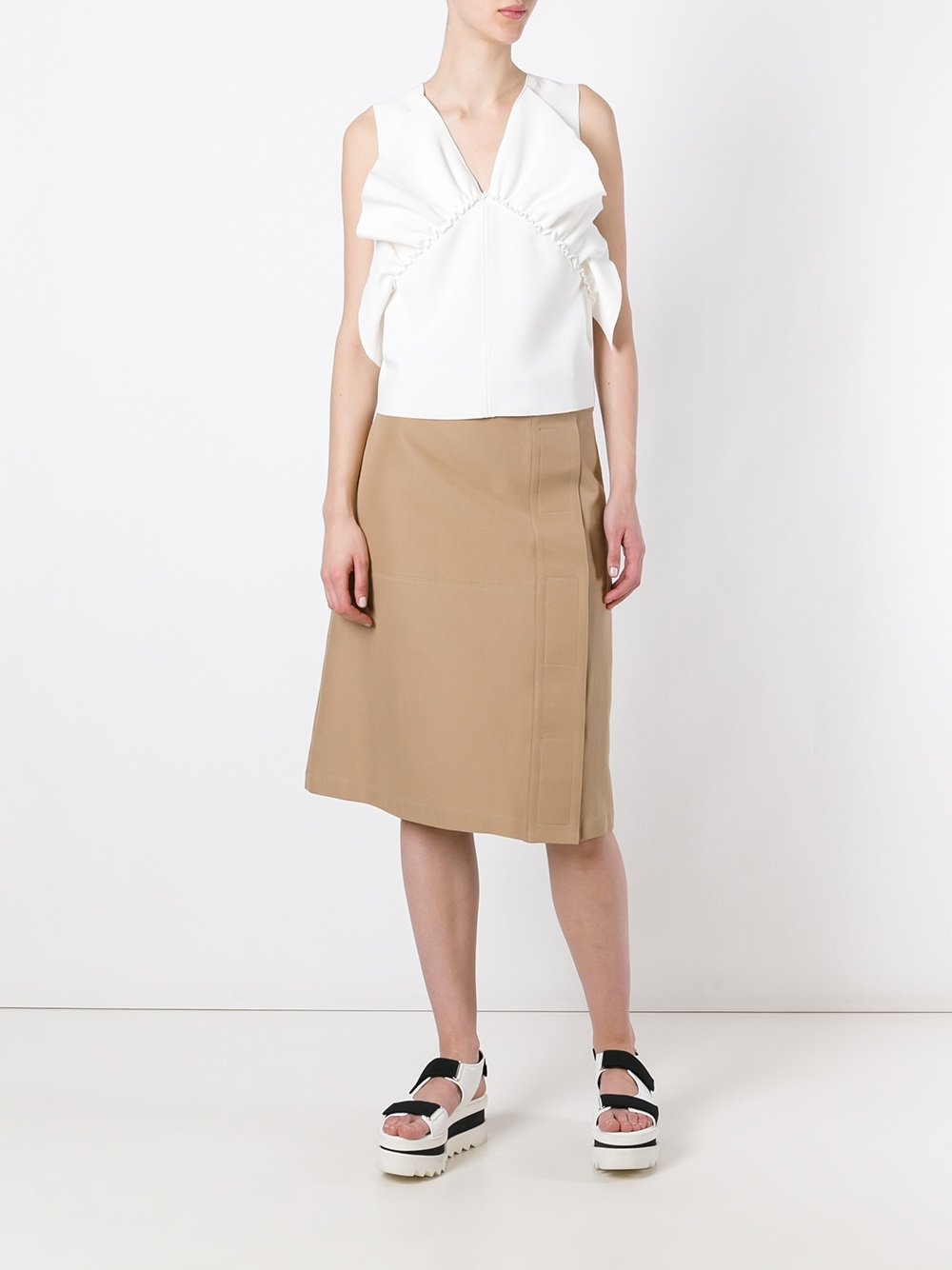 a-line midi skirt