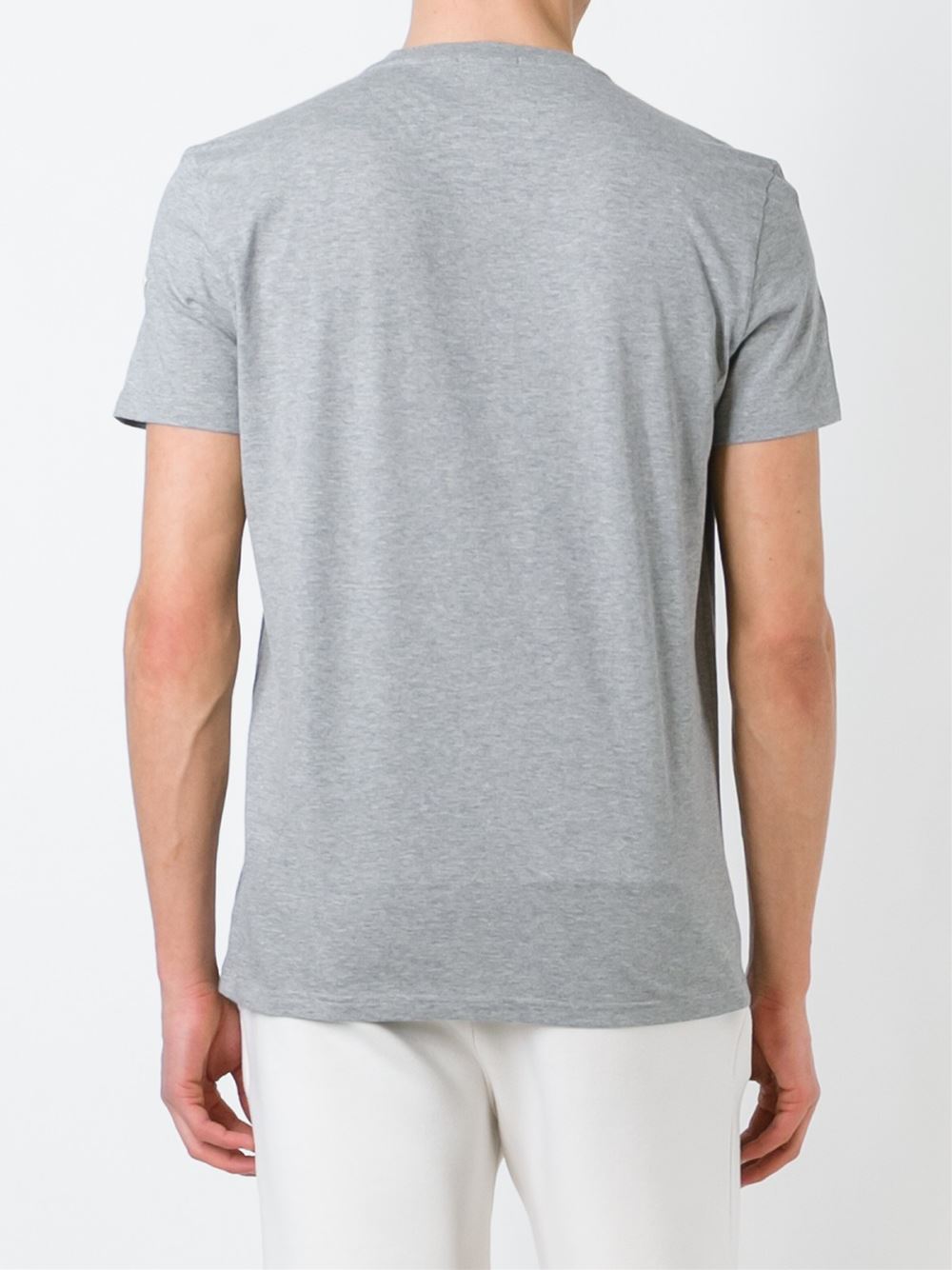 条纹鲨鱼印花t恤