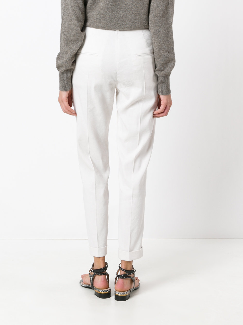 straight leg trousers