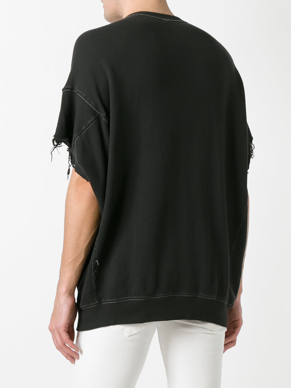 skull print shortsleeved sweatshirt