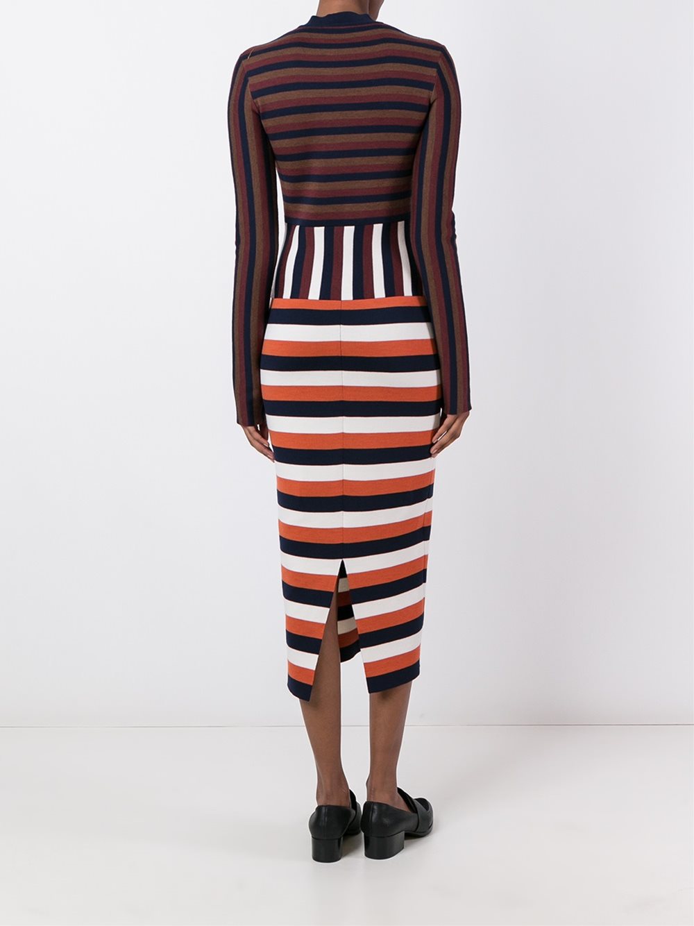 multi stripe dress