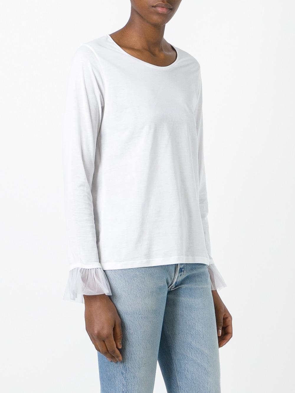frill trim sweatshirt