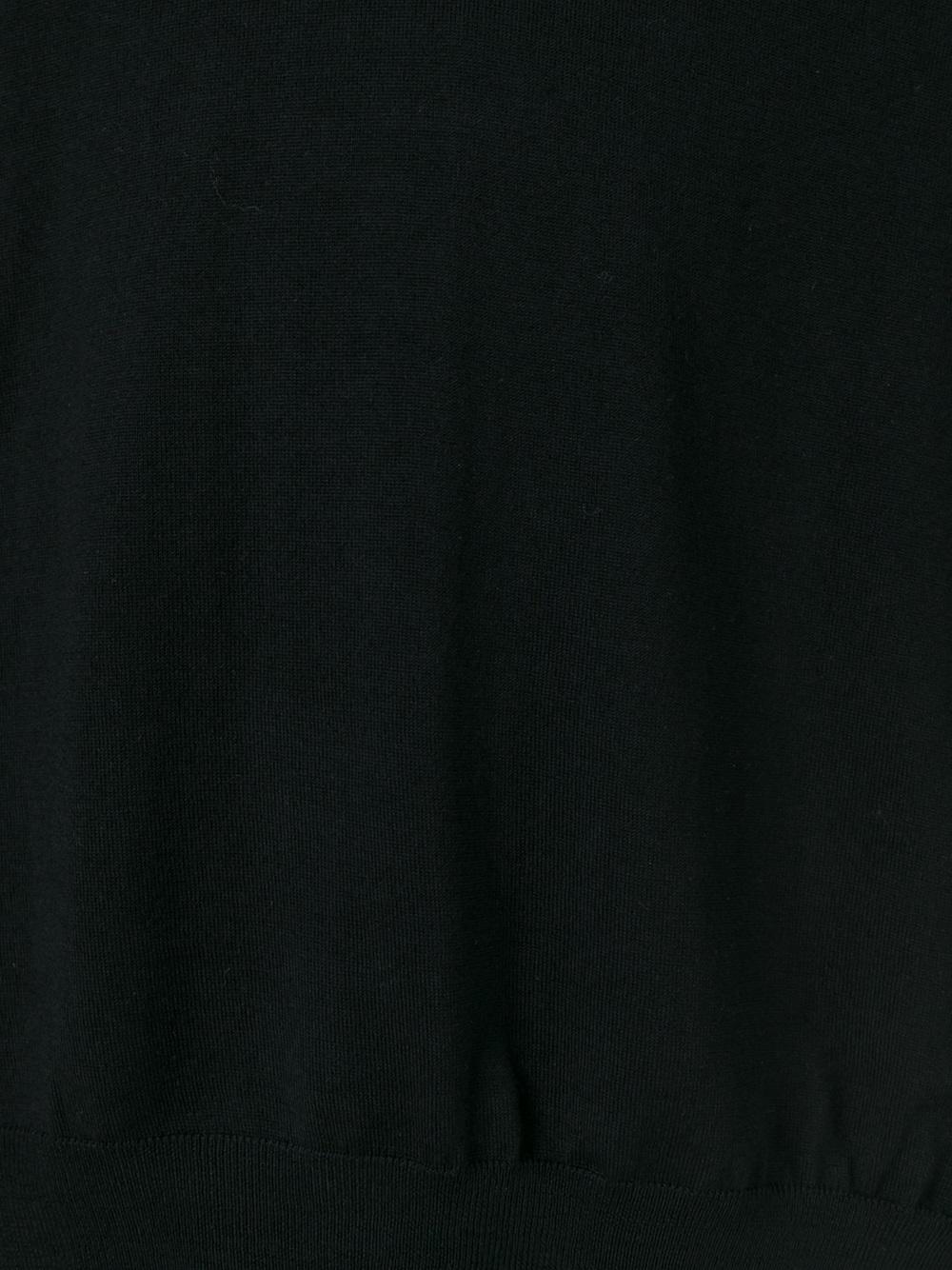 buttoned V-neck jumper