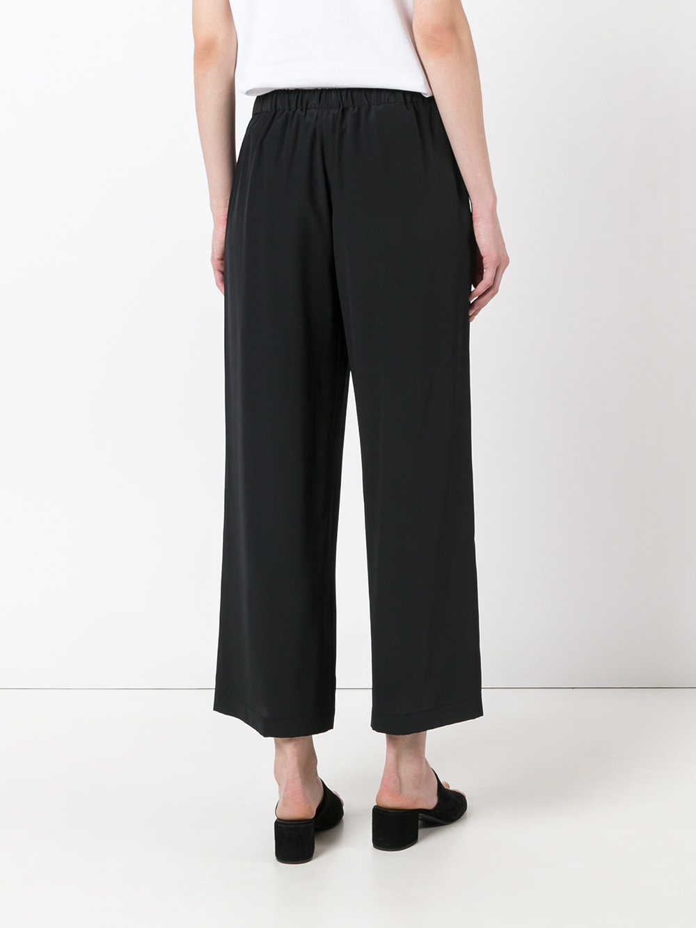 cropped straight trousers 