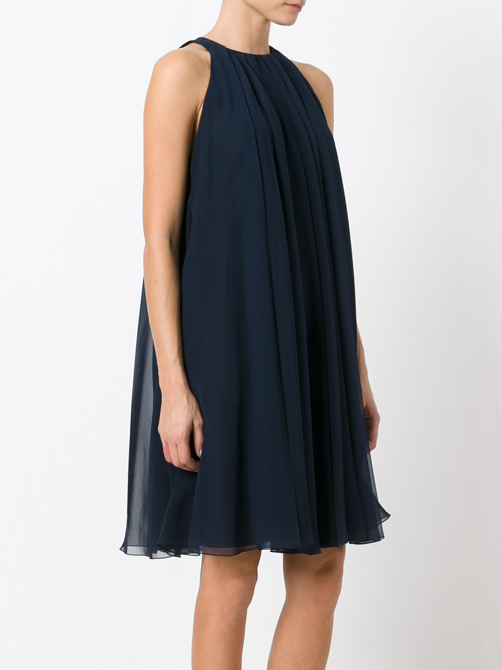 pleated layered dress