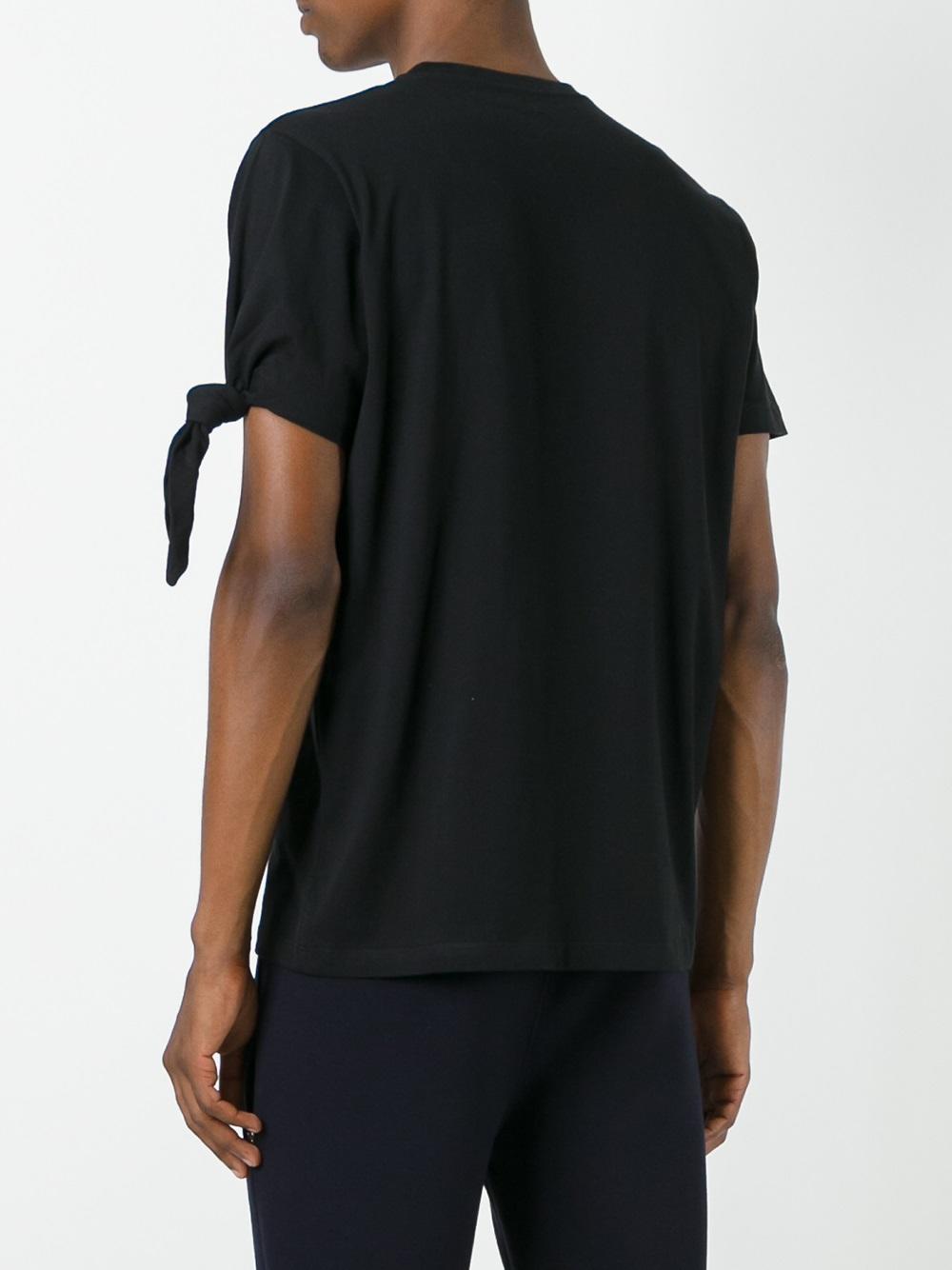 contrast sleeve T-shirt