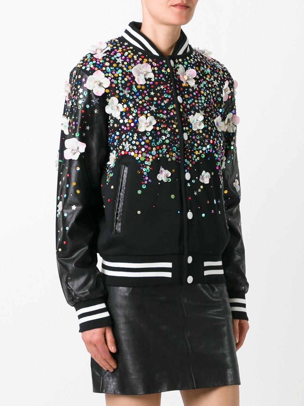 embellished bomber jacket 