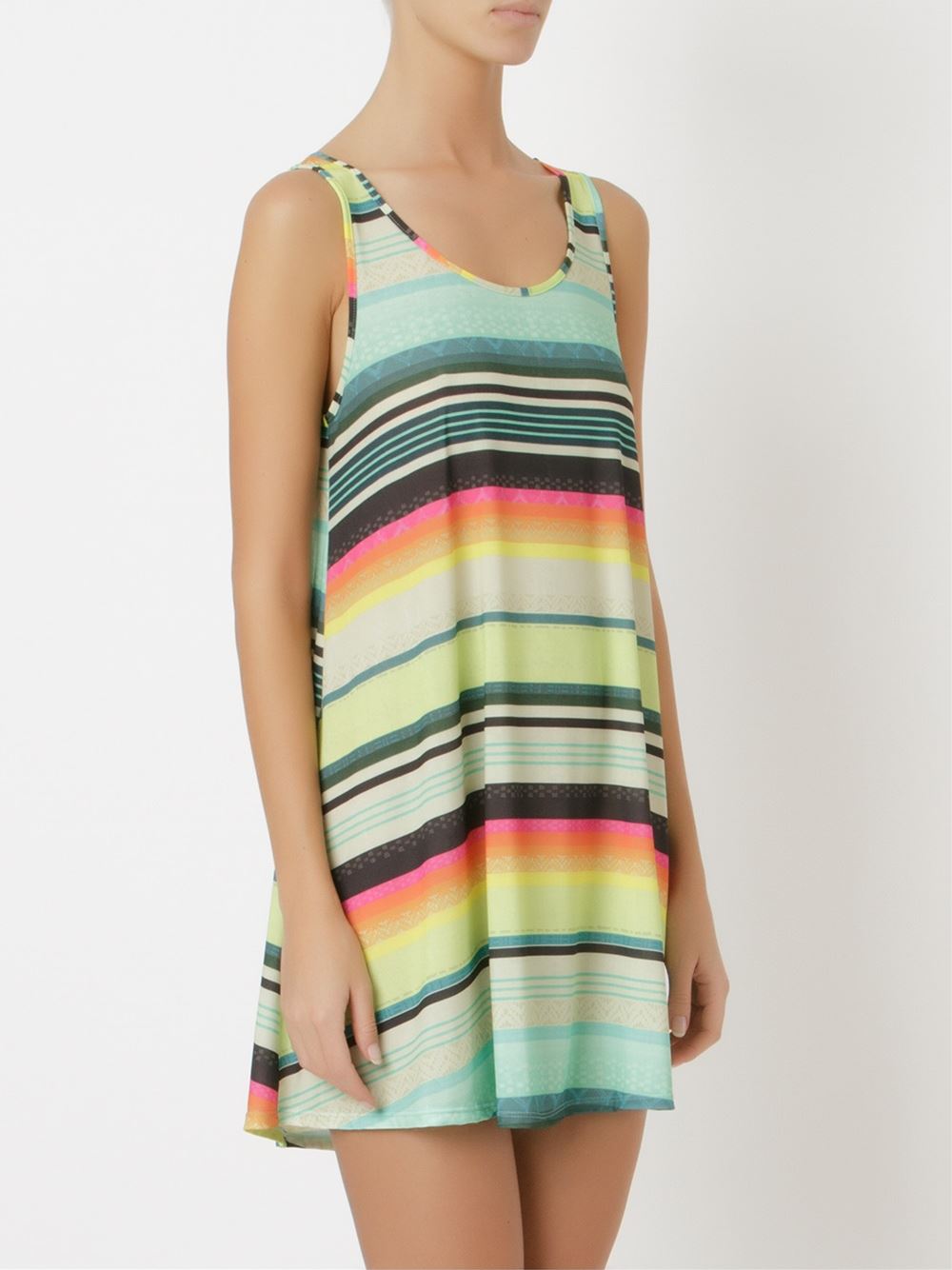 striped beach dress