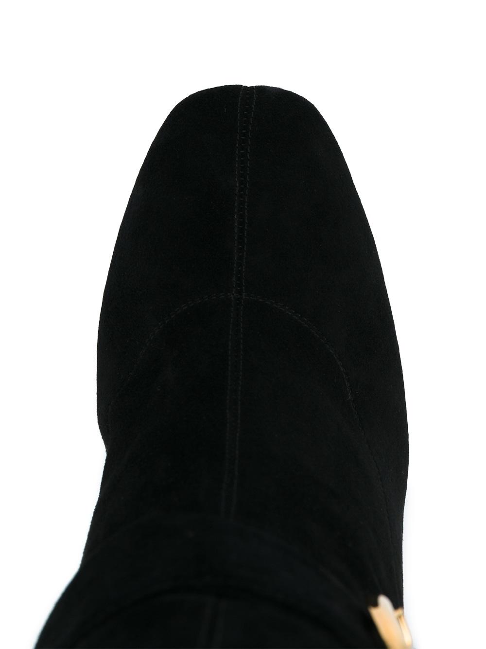 buckle detail over-knee boots