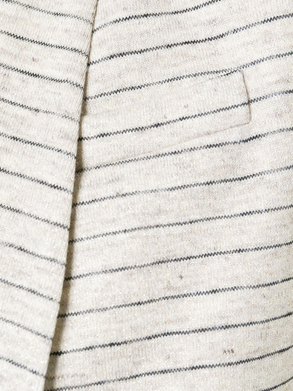 stripe boxy blazer