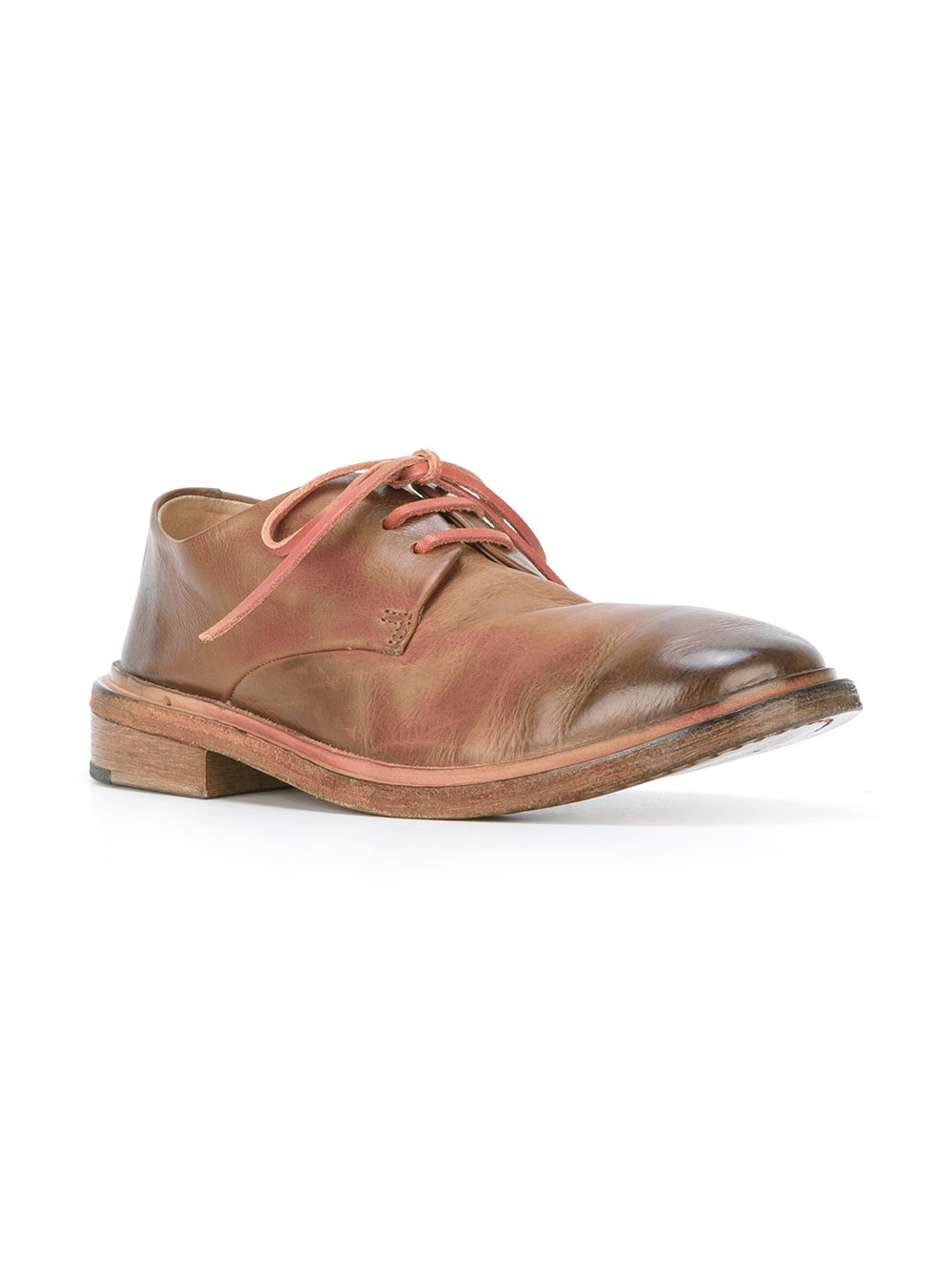 distressed derby shoes 