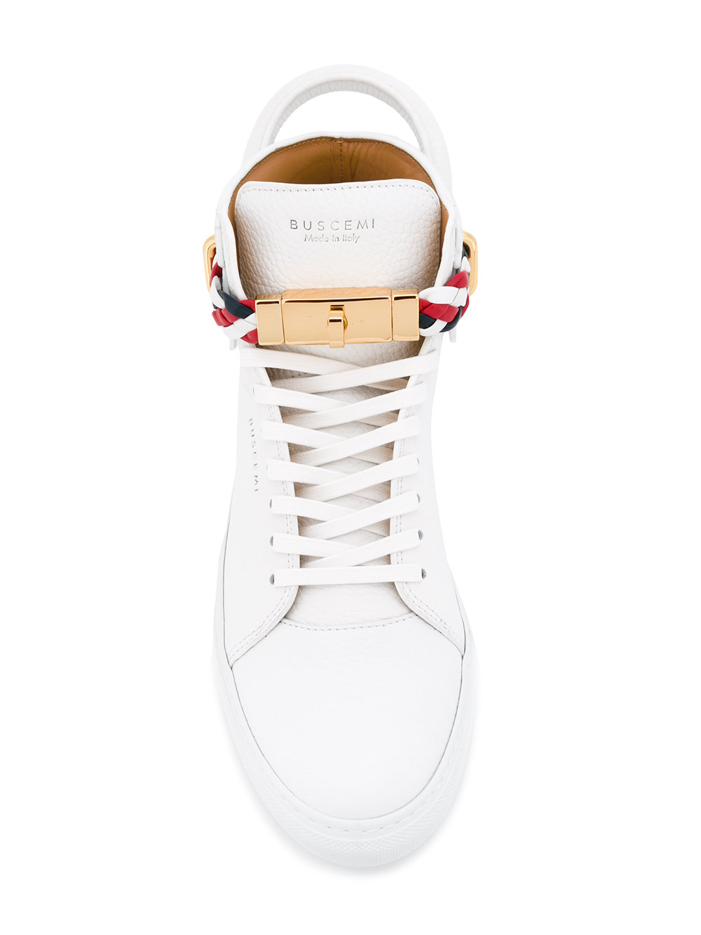 belted padlock detail hi-tops