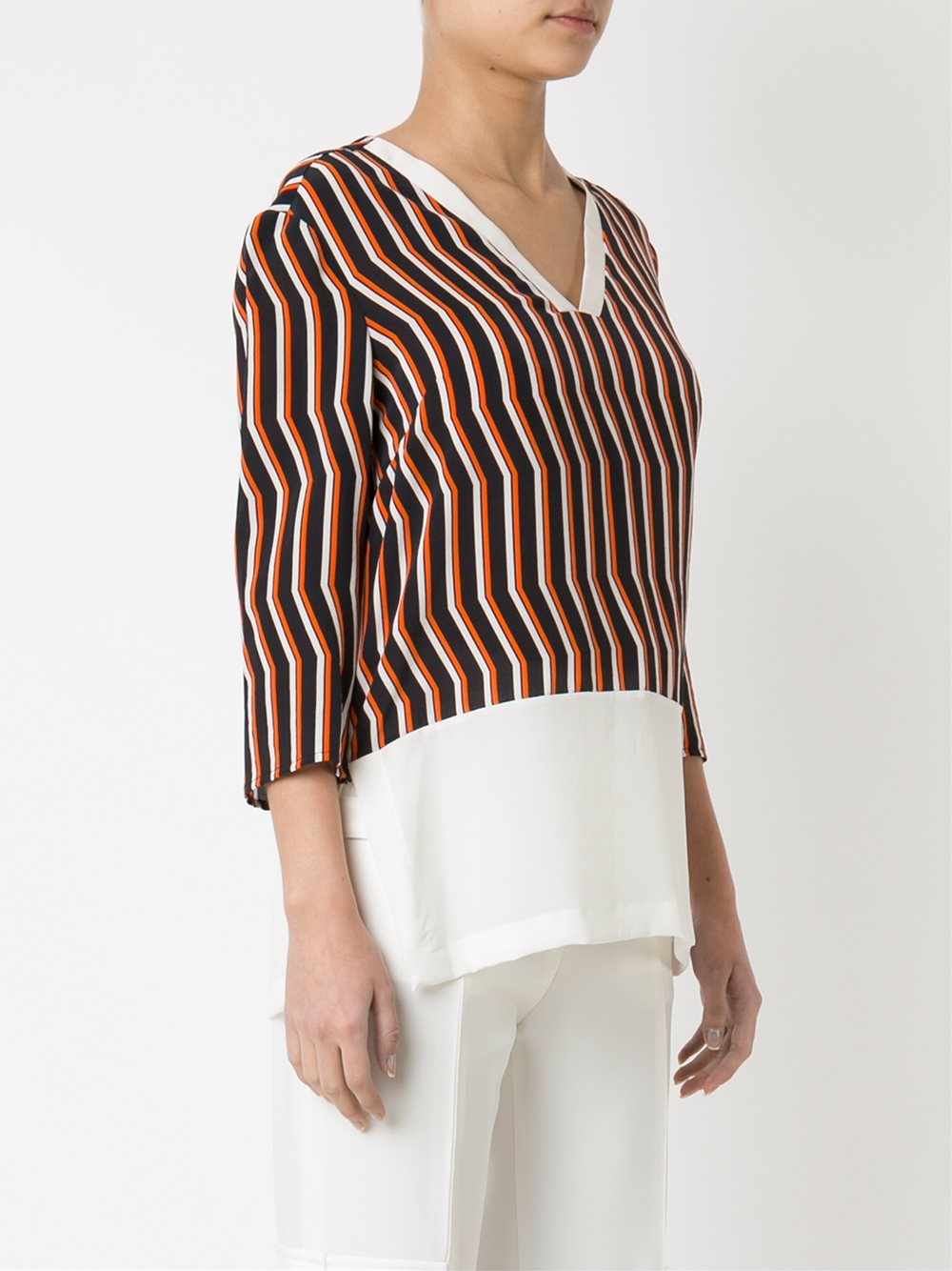 striped blouse