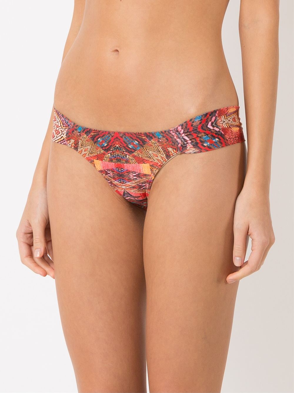 abstract print bikini bottom