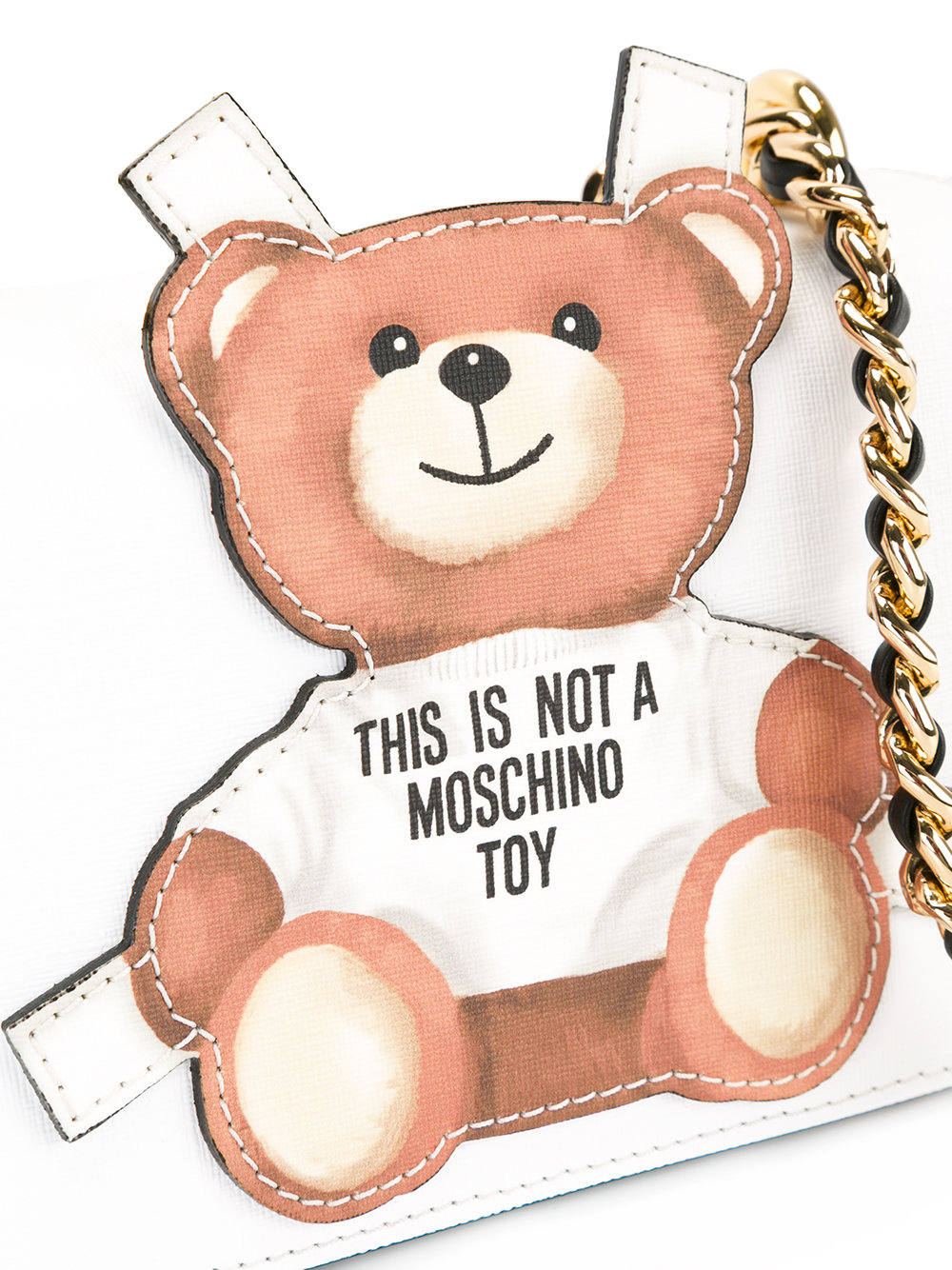 toy bear paper cut out crossbody bag