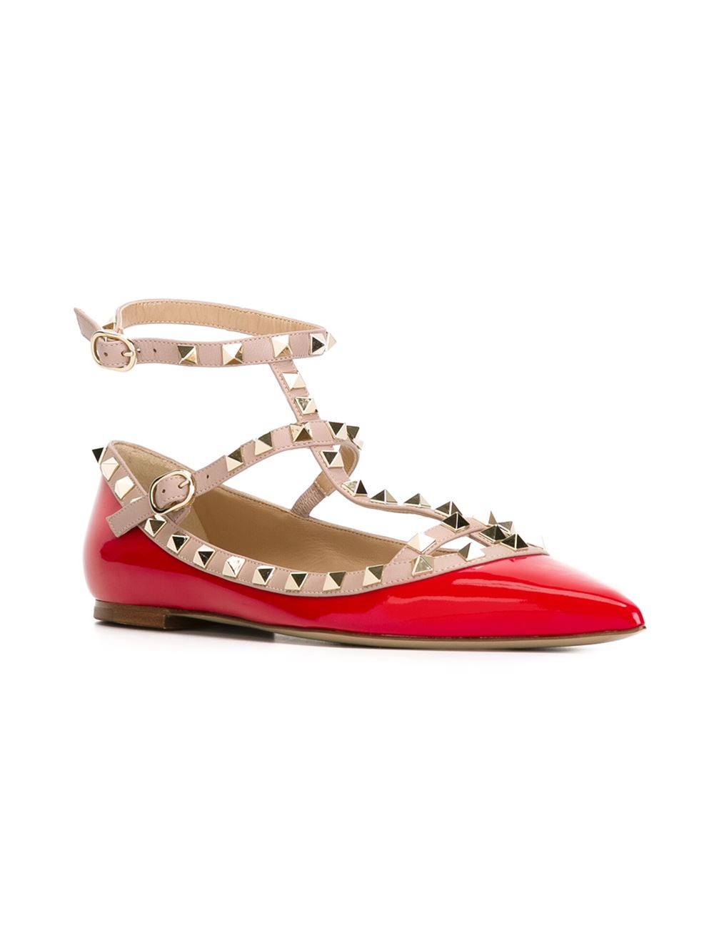 'Rockstud'平底鞋