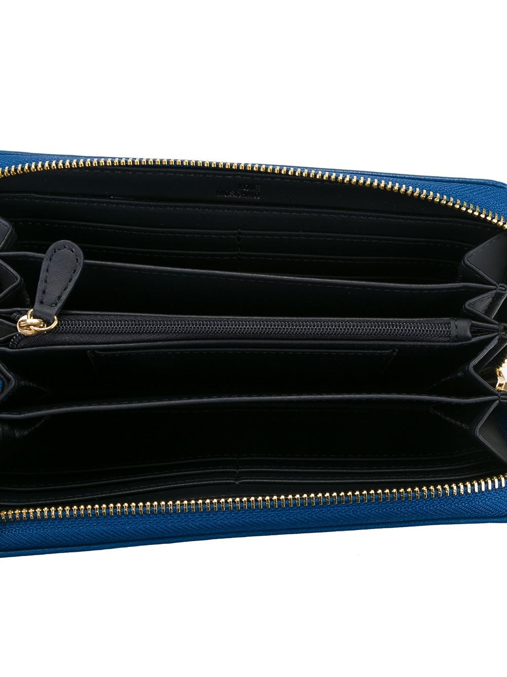 quilted zip around wallet