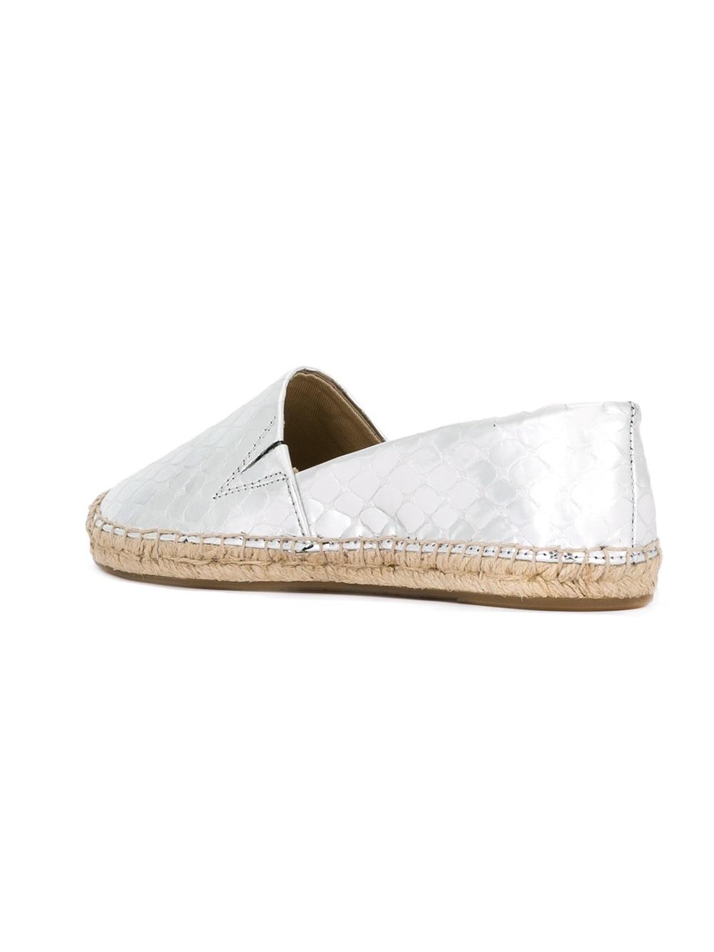 snakeskin detail espadrilles