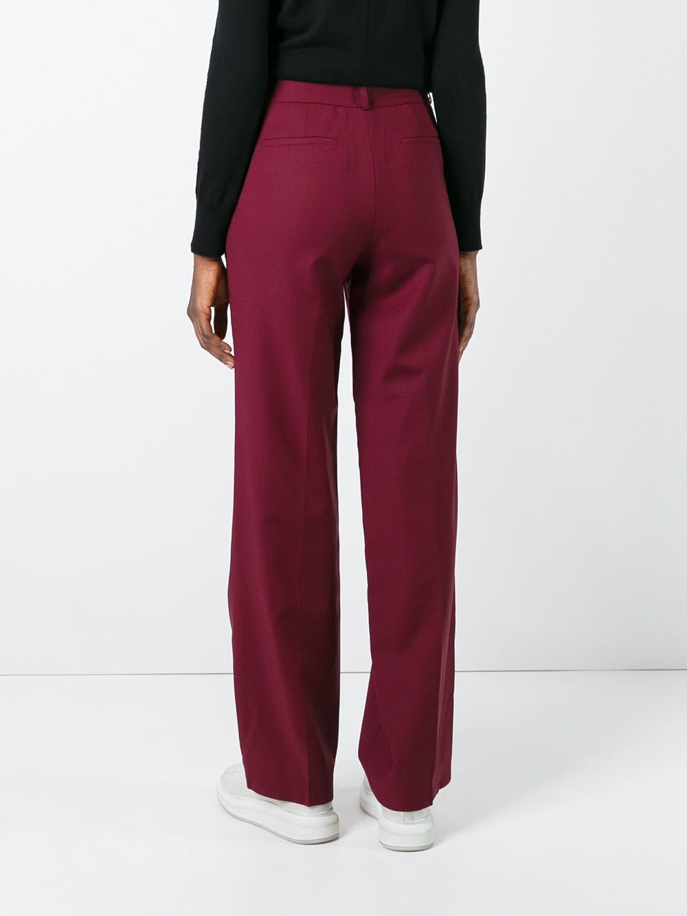 straight tailored trousers