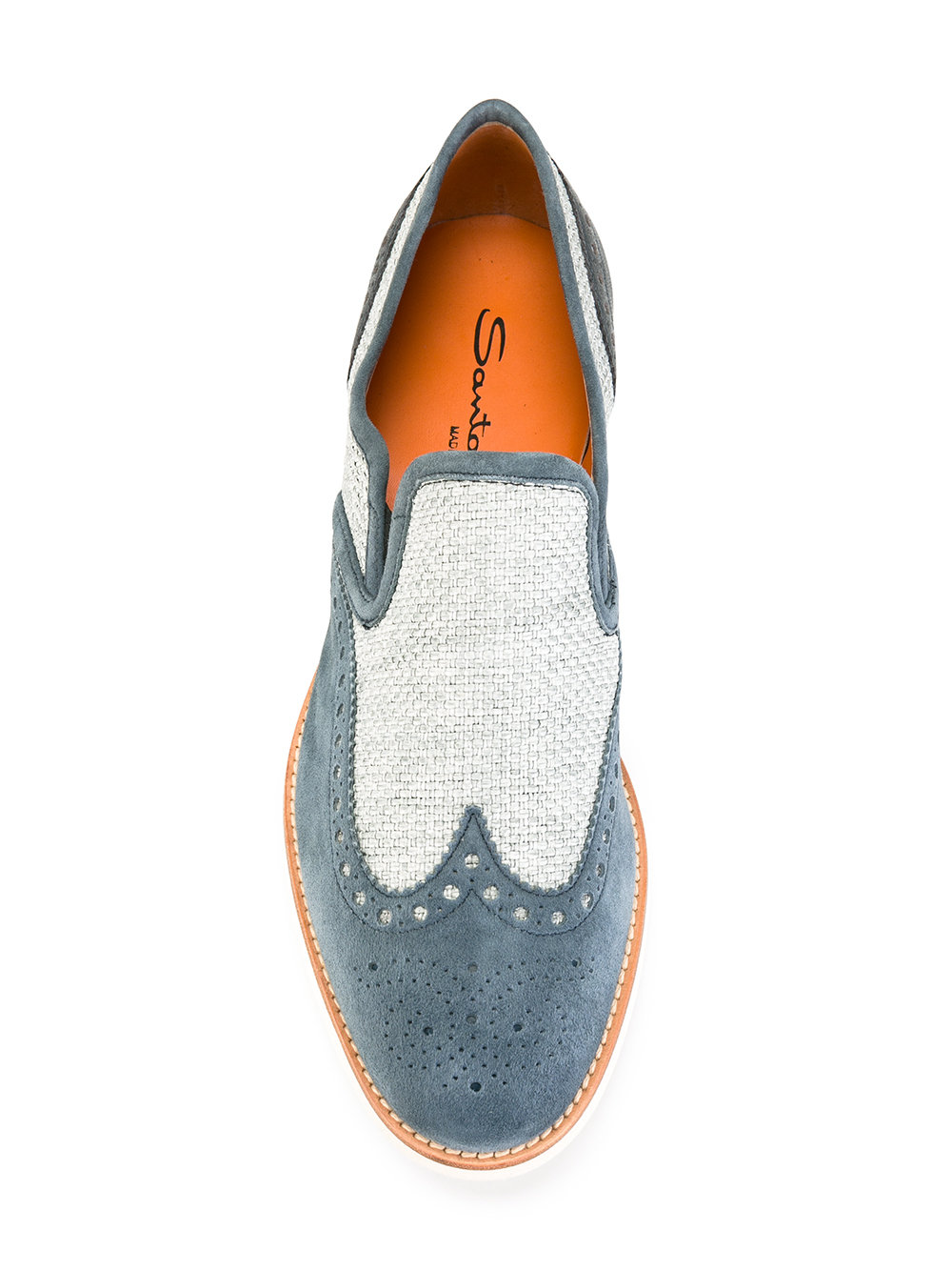 perforated detail loafers