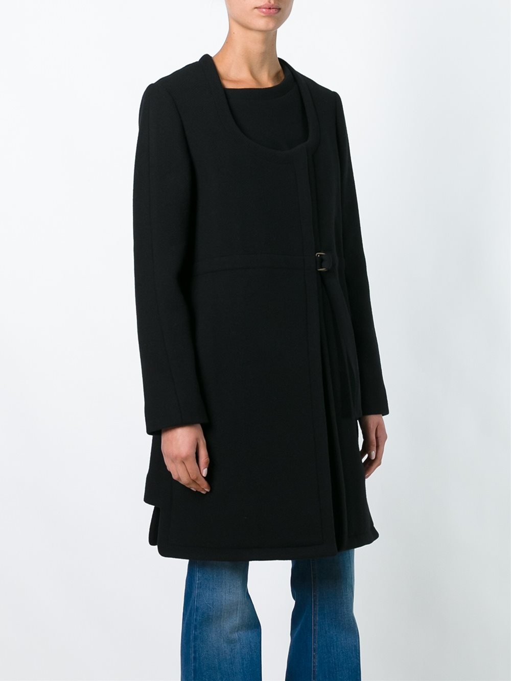 asymmetric a-line coat