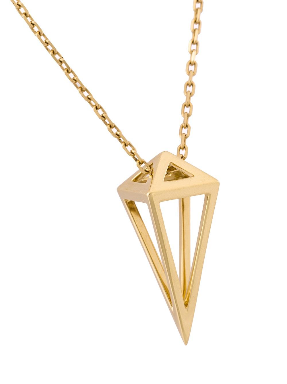 triangular pendant long necklace