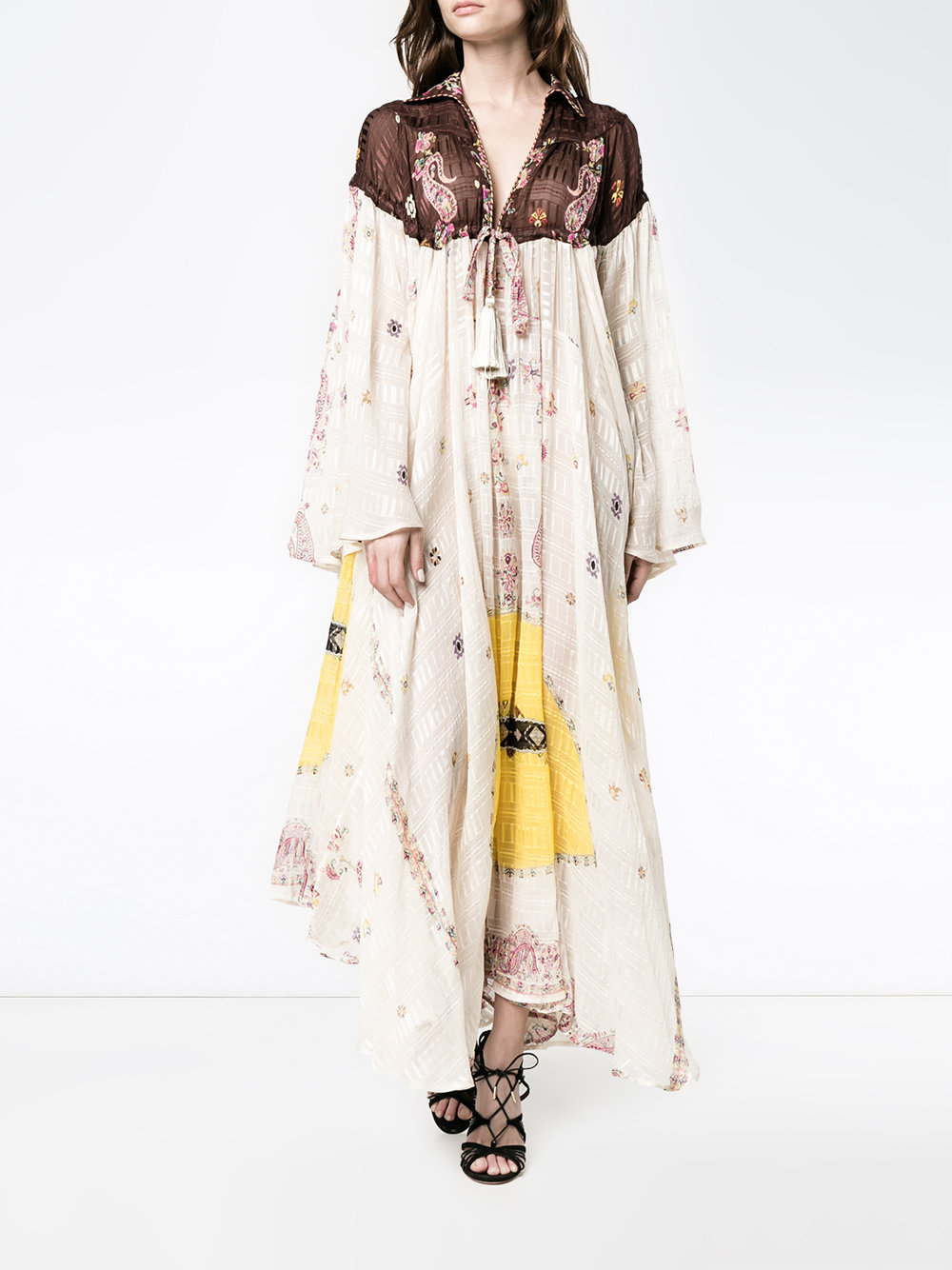 paisley printed tunic dress