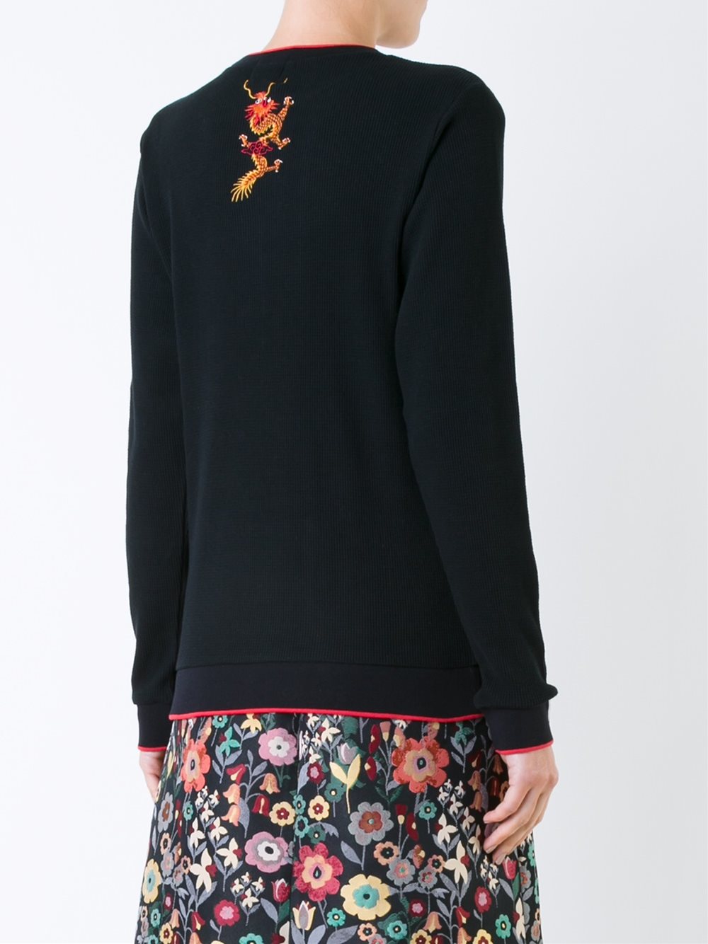 embroidered dragon sweatshirt