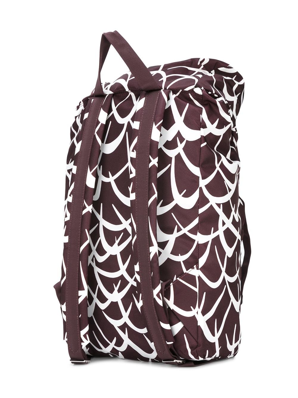 geometric print backpack