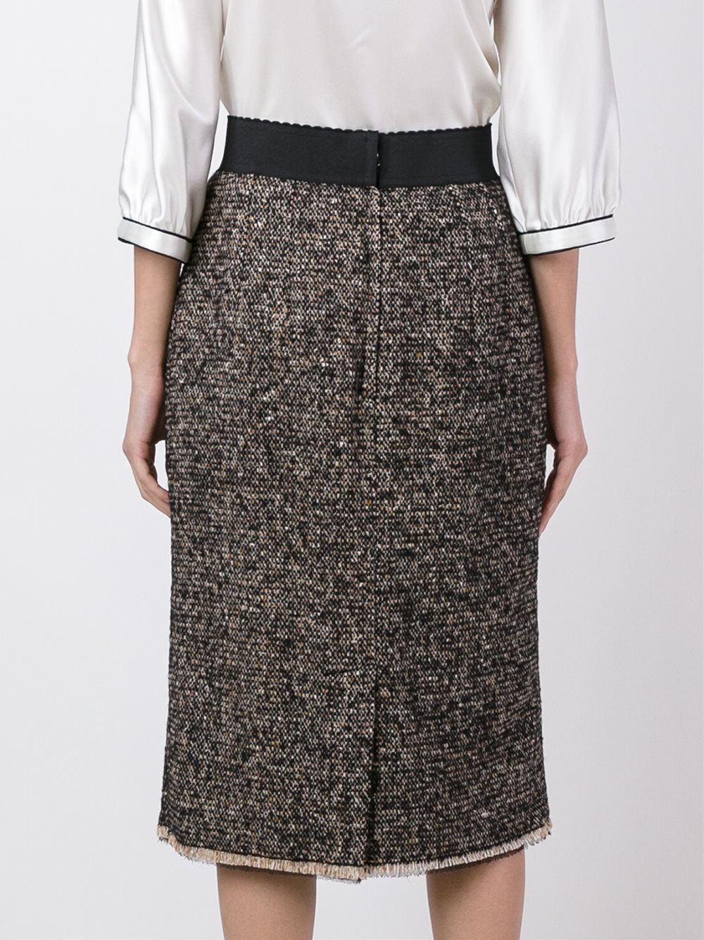 tweed pencil skirt