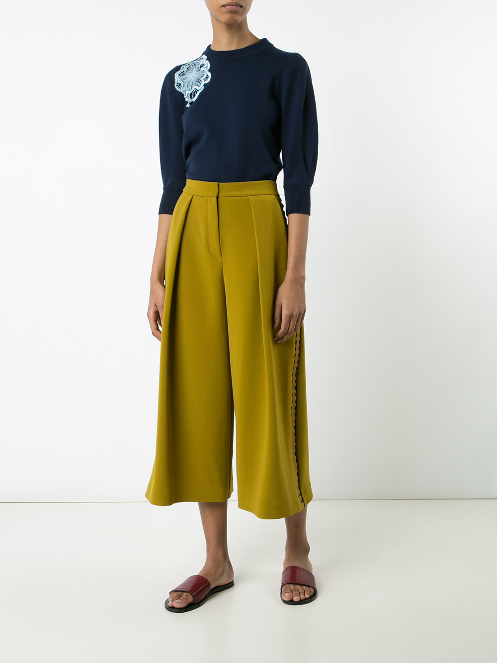 cropped palazzo pants