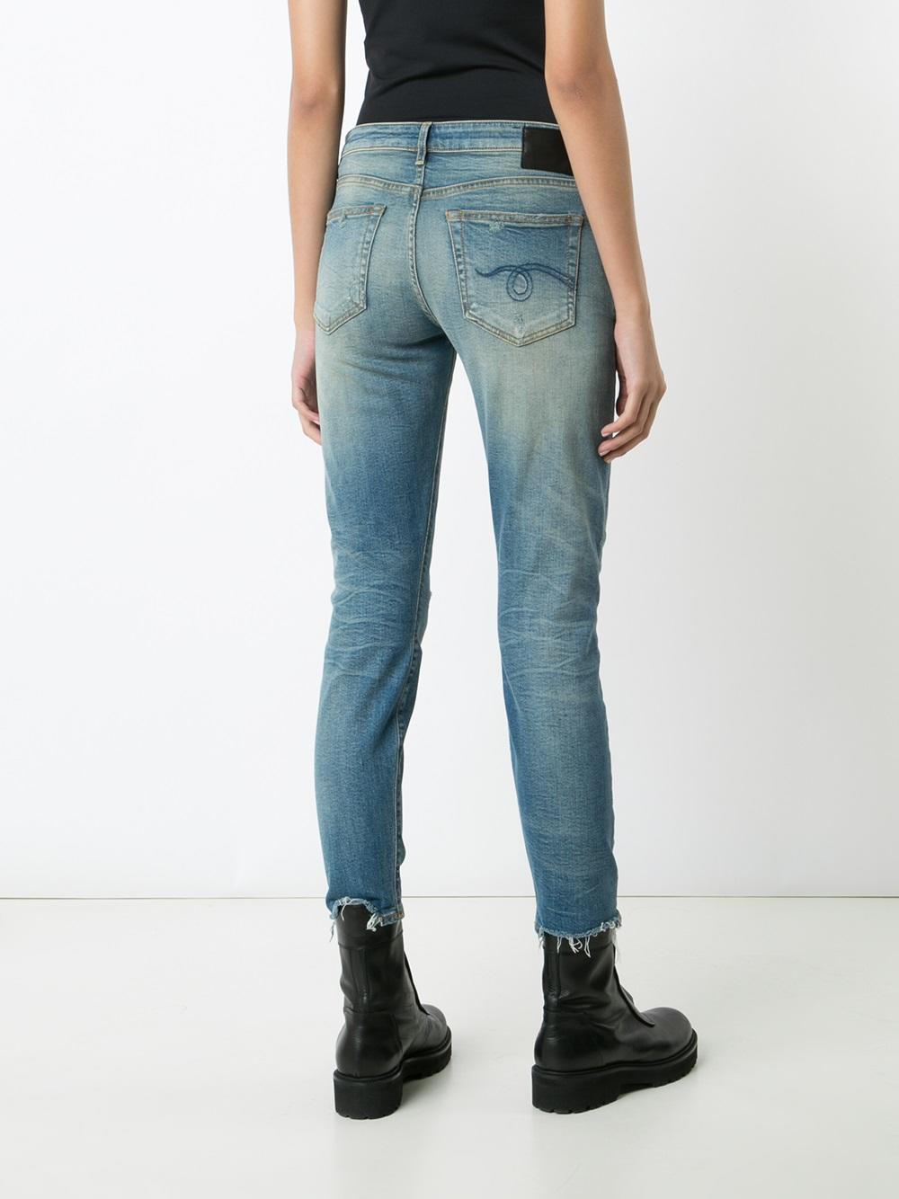 distressed skinny jeans 