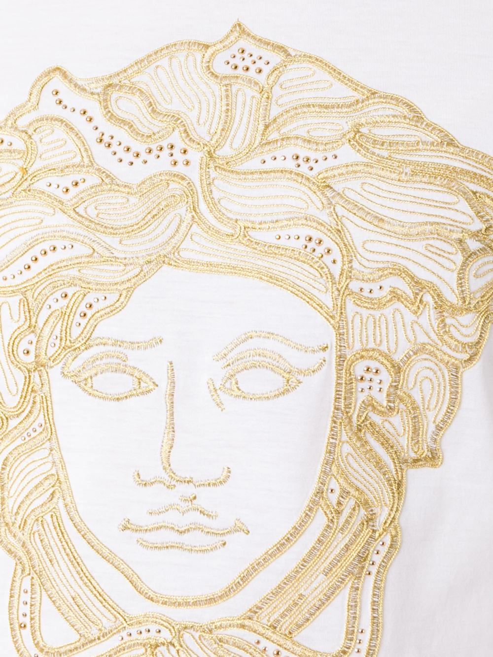 embroidered Medusa head T-shirt