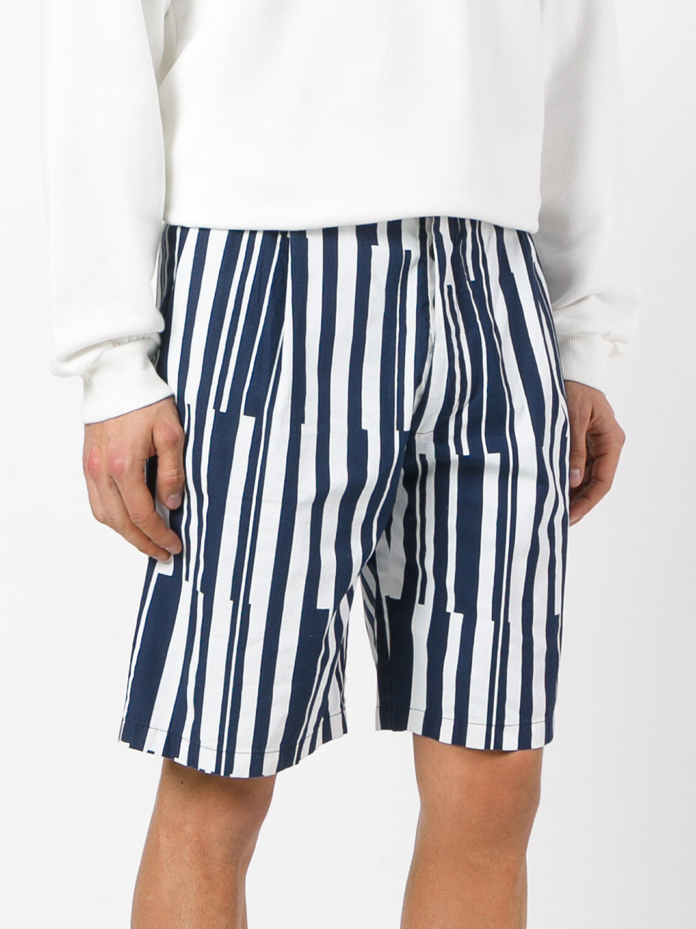 multi stripe shorts