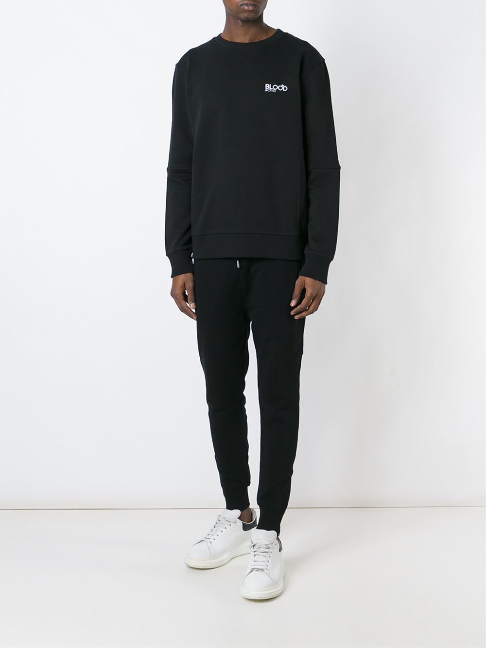 embroidered logo sweater