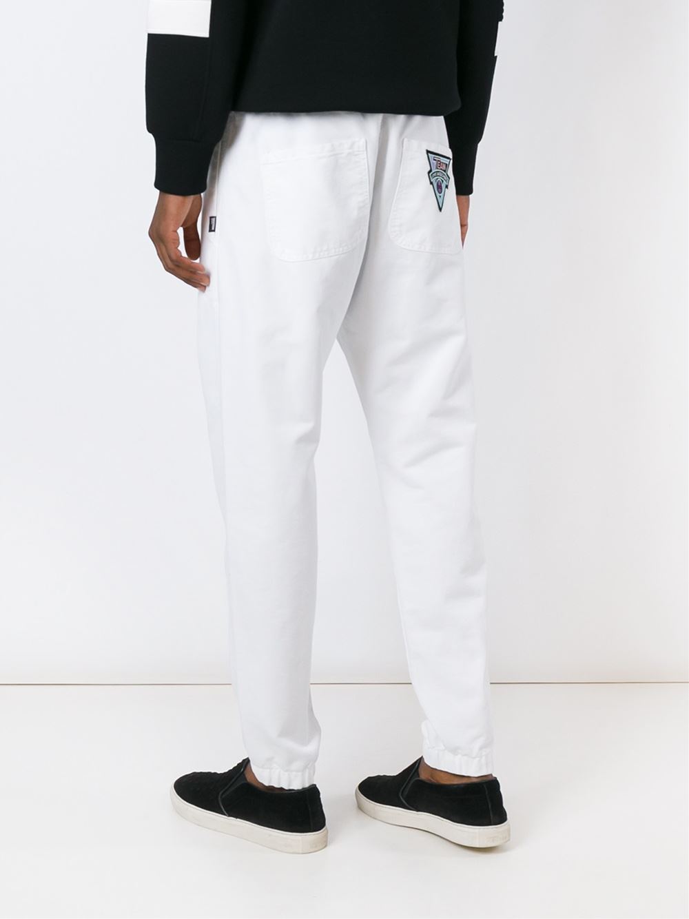 back patch track pants