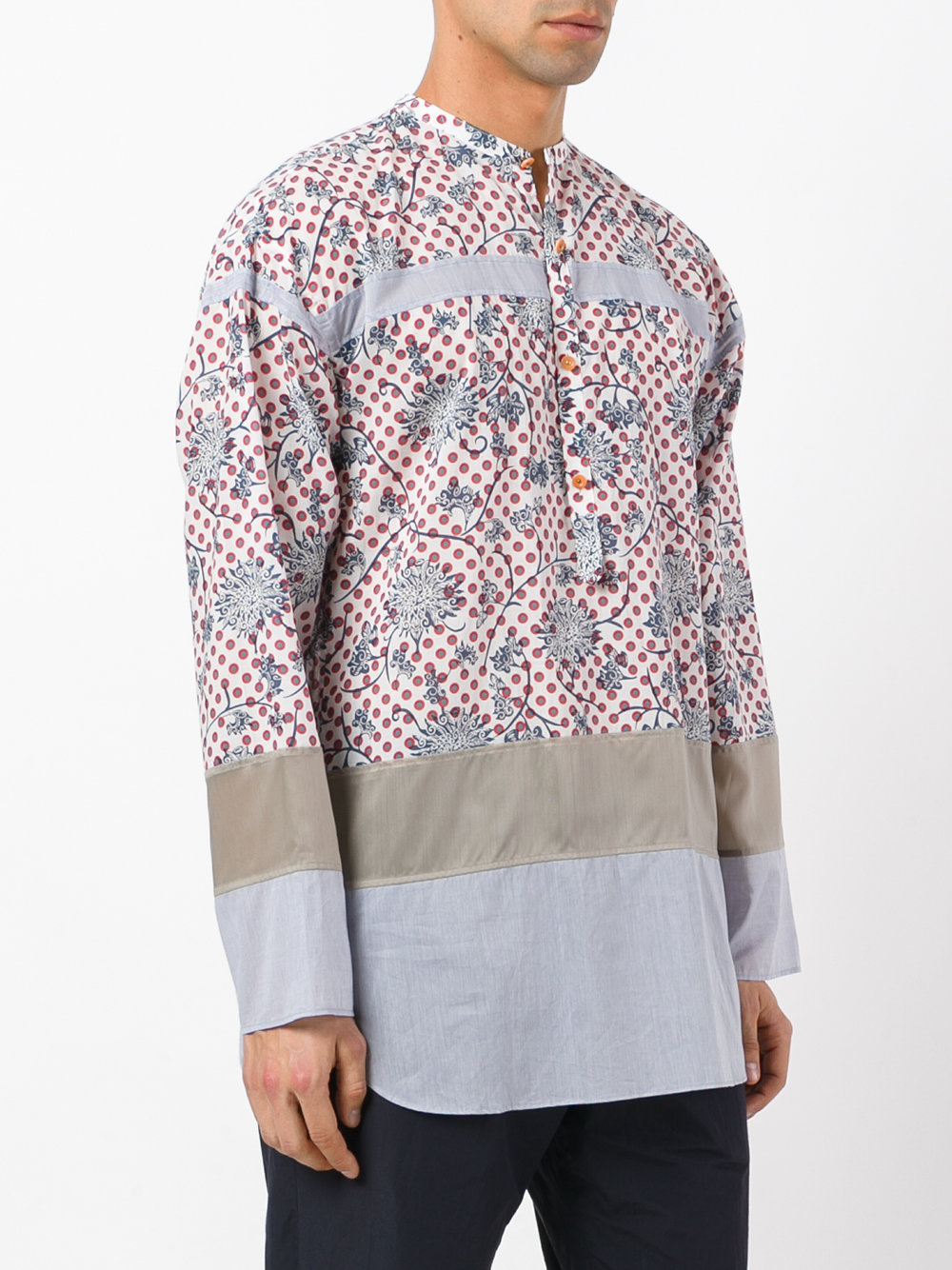 floral dots shirt