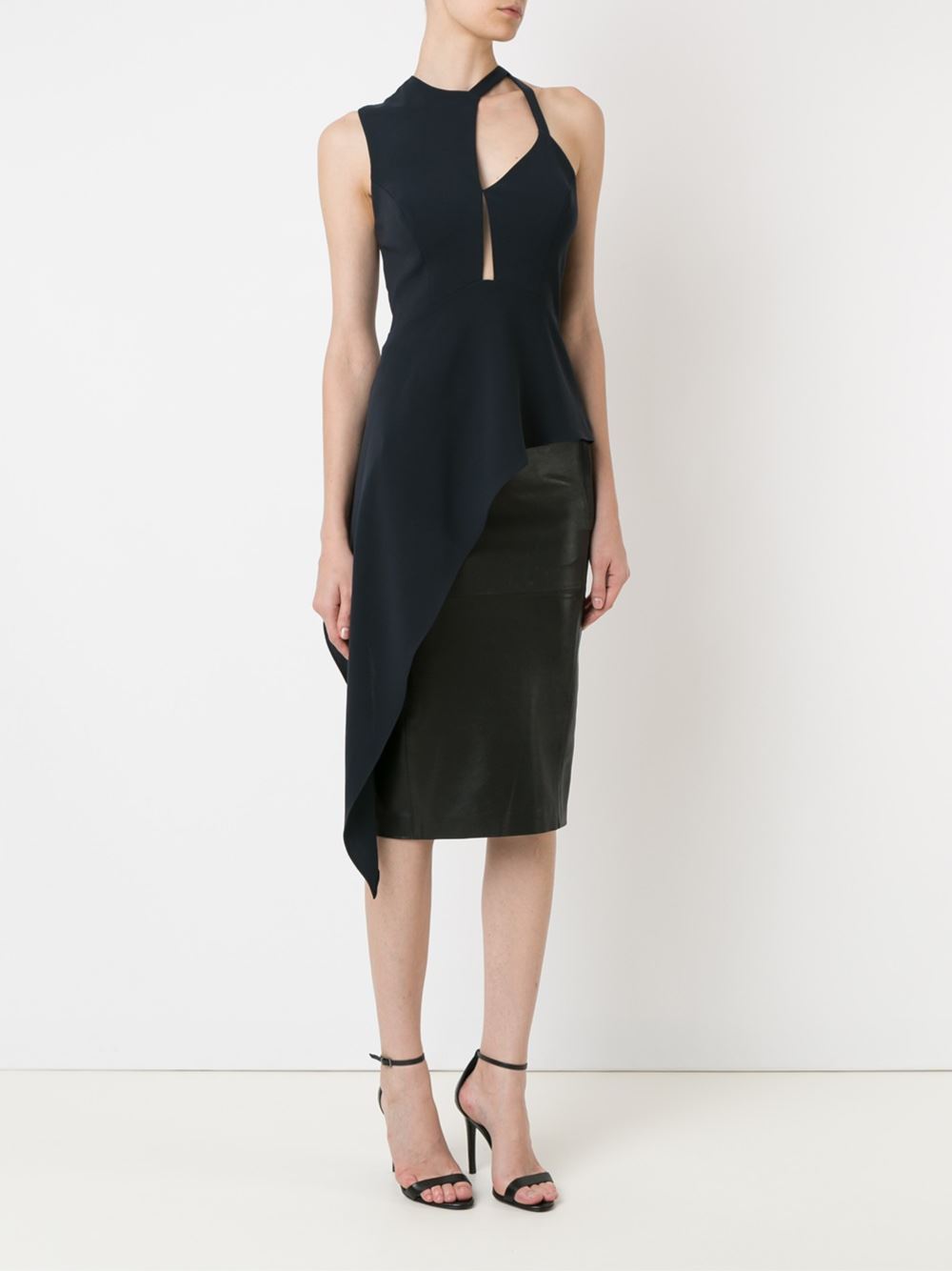 high waisted midi skirt